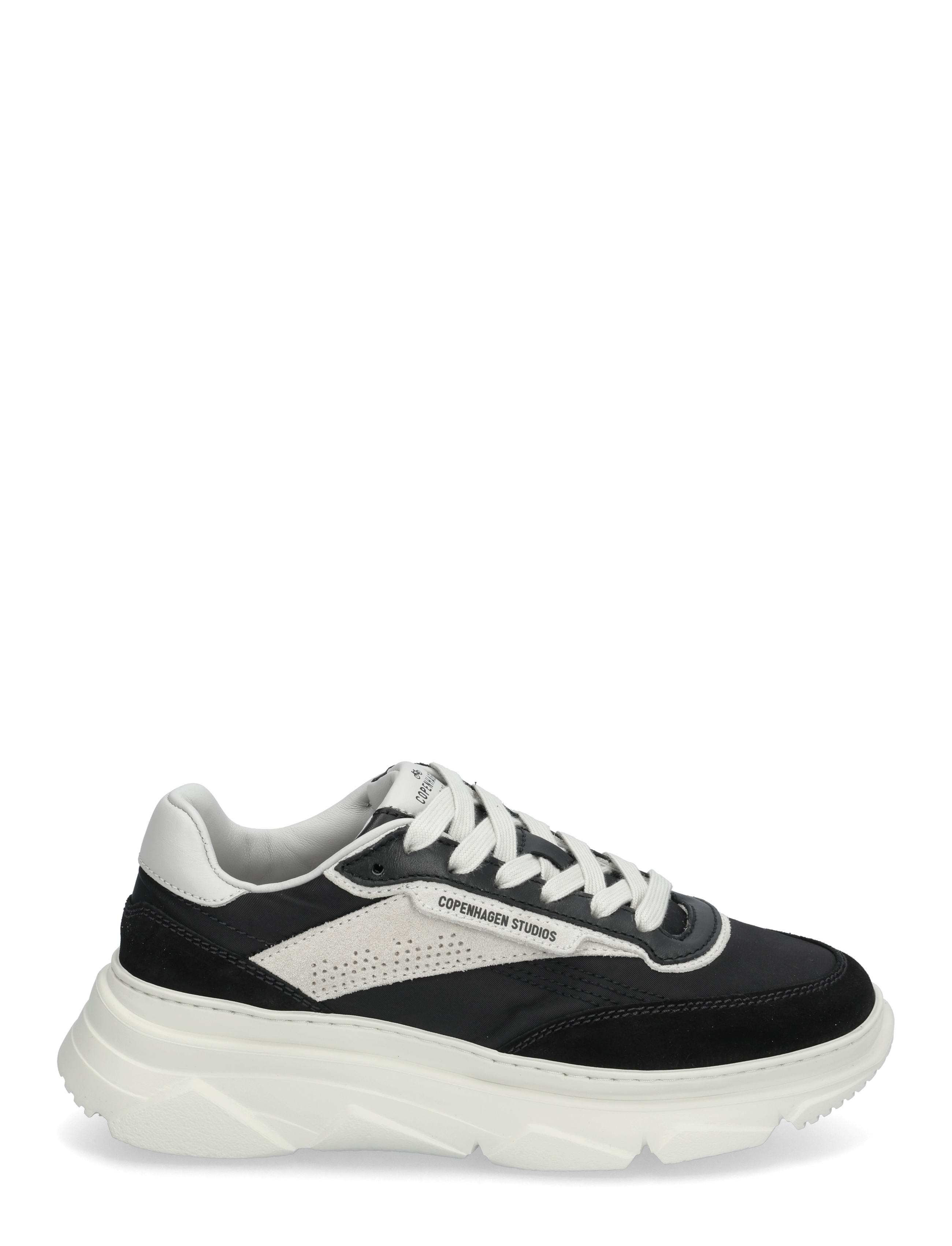 Copenhagen Studios - CPH56 leather mix leo/white - chunky sneakers - black - 1