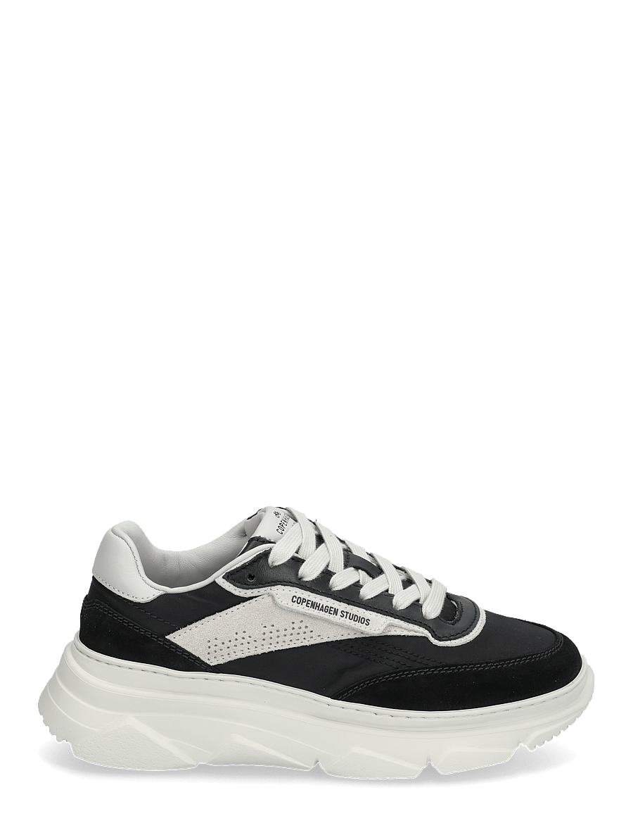 Copenhagen Studios - CPH56 leather mix leo/white - chunky sneaker - black - 1