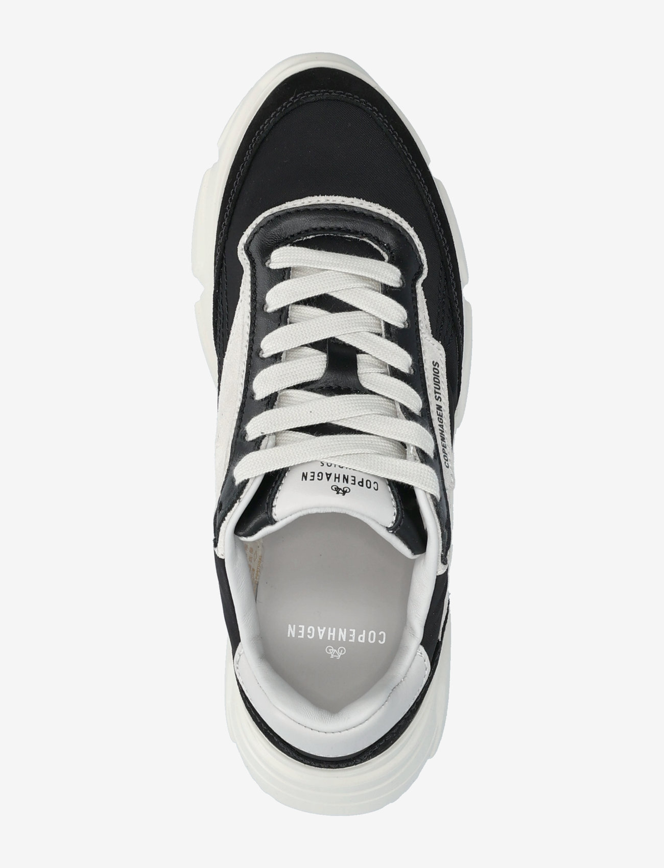 Copenhagen Studios - CPH56 leather mix leo/white - paksu tallaga tossud - black - 3