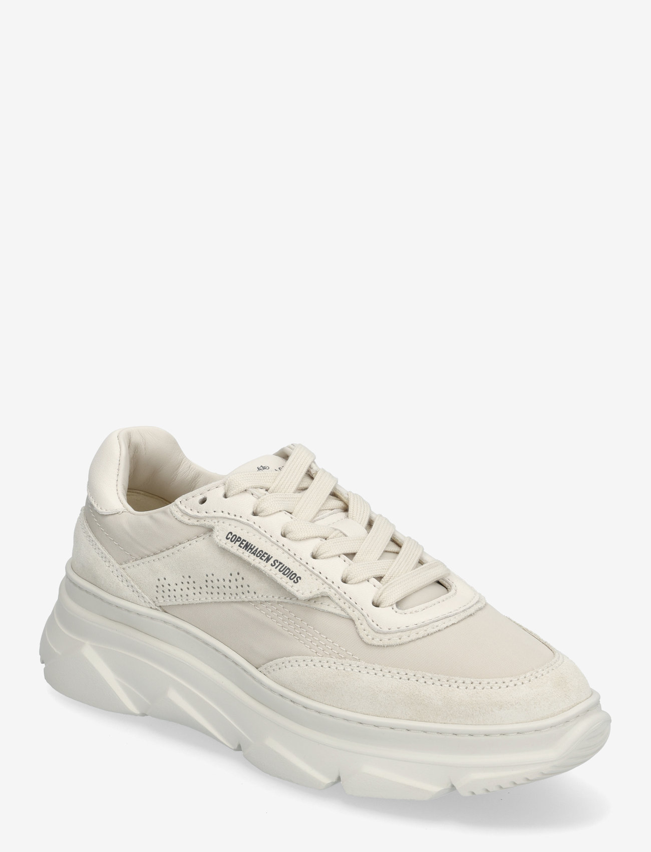 Copenhagen Studios - CPH56 leather mix leo/white - chunky sneakers - cream - 0