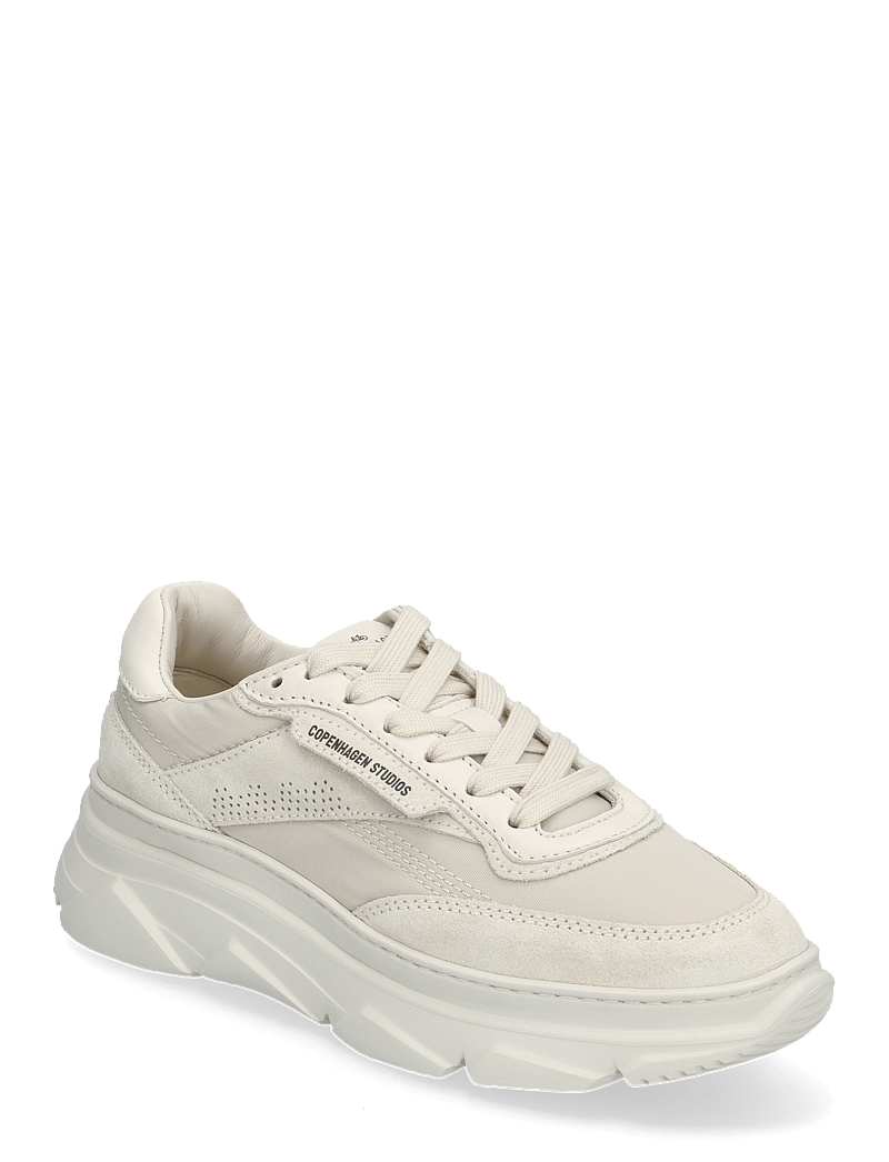 Copenhagen Studios - CPH56 leather mix leo/white - chunky sneakers - cream - 0