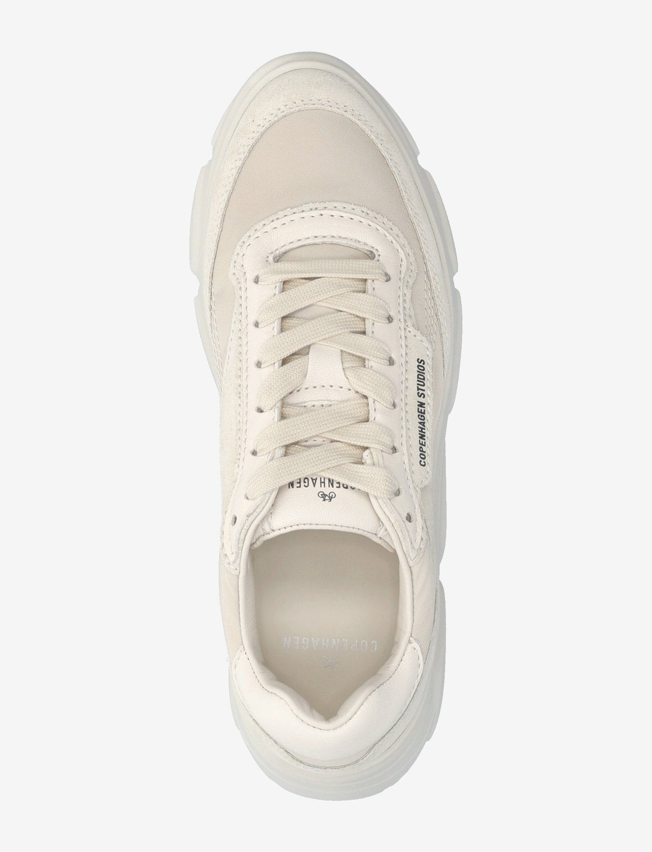 Copenhagen Studios - CPH56 leather mix leo/white - chunky sneakers - cream - 3