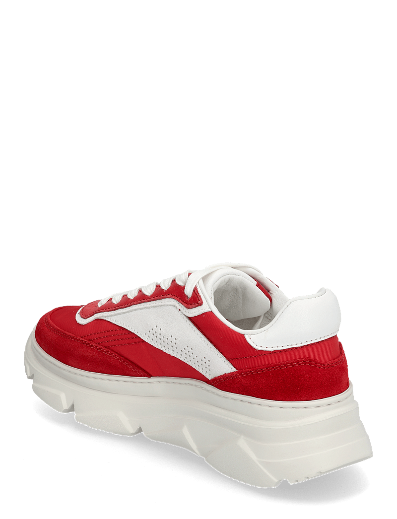 Copenhagen Studios - CPH56 leather mix leo/white - chunky sneakers - red - 2