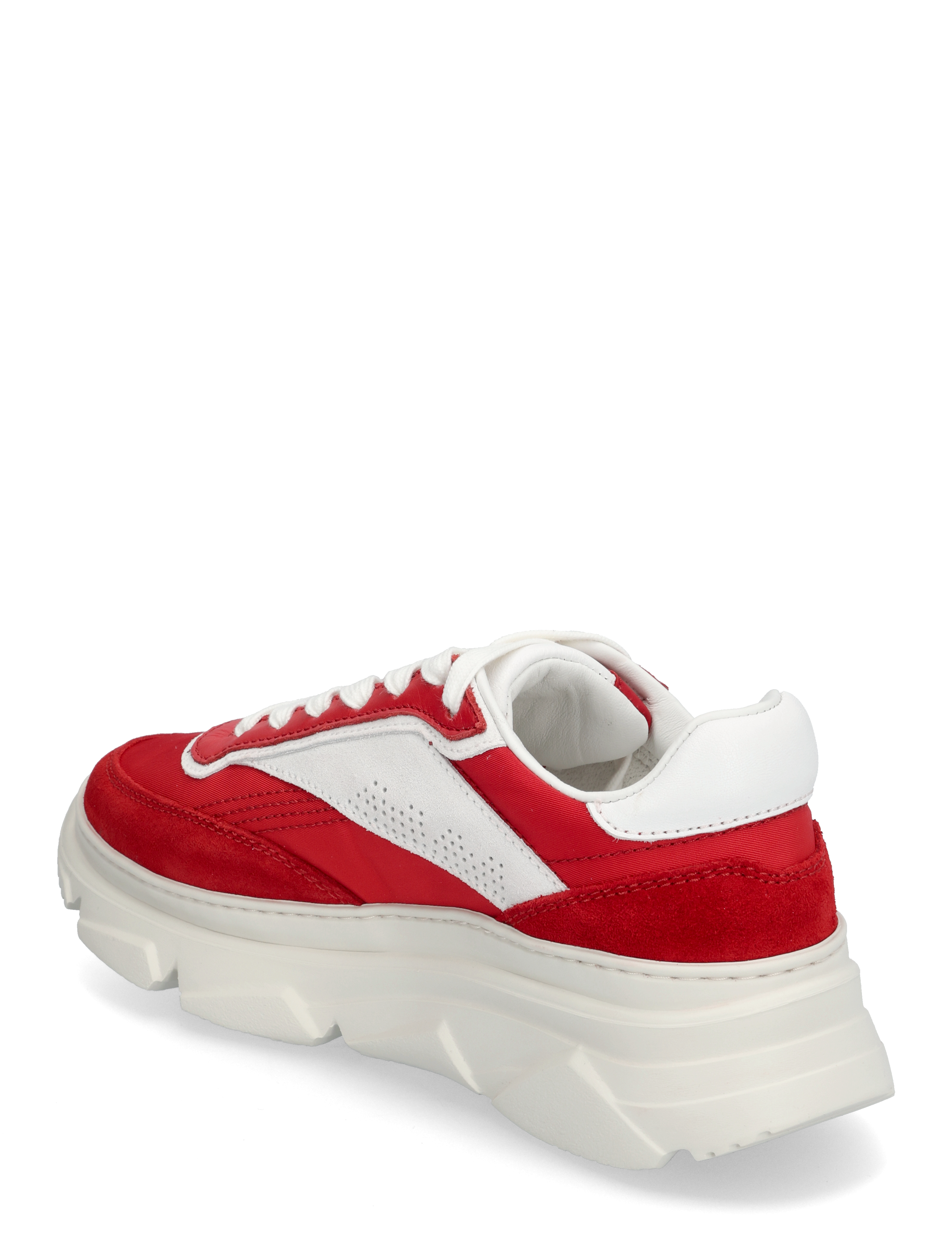 Copenhagen Studios - CPH56 leather mix leo/white - chunky sneakers - red - 2