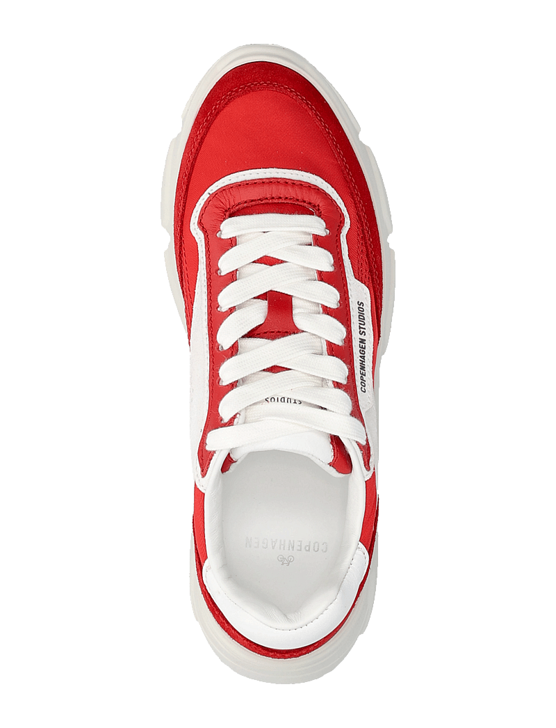 Copenhagen Studios - CPH56 leather mix leo/white - chunky sneakers - red - 3