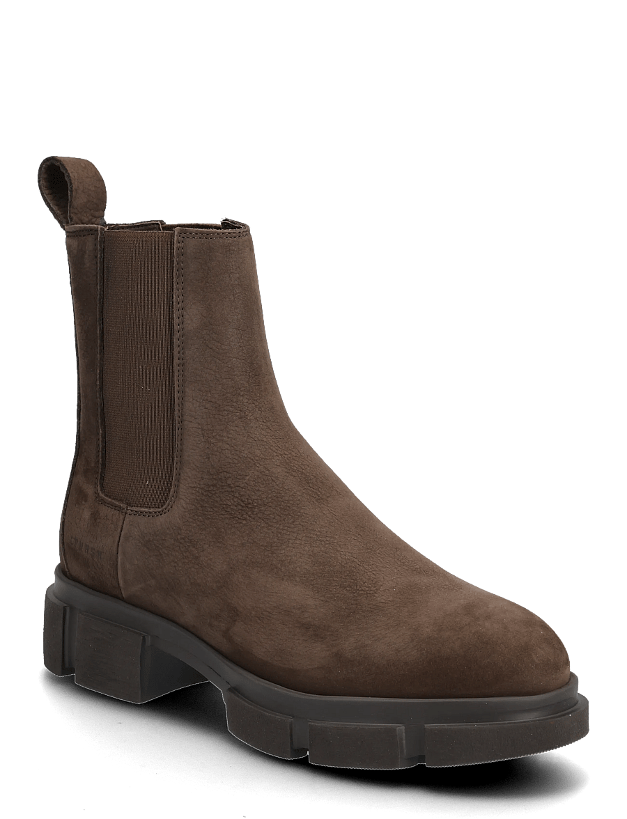 Copenhagen Studios - CPH570 nabuc chocolate - flat ankle boots - nabuc chocolate - 0