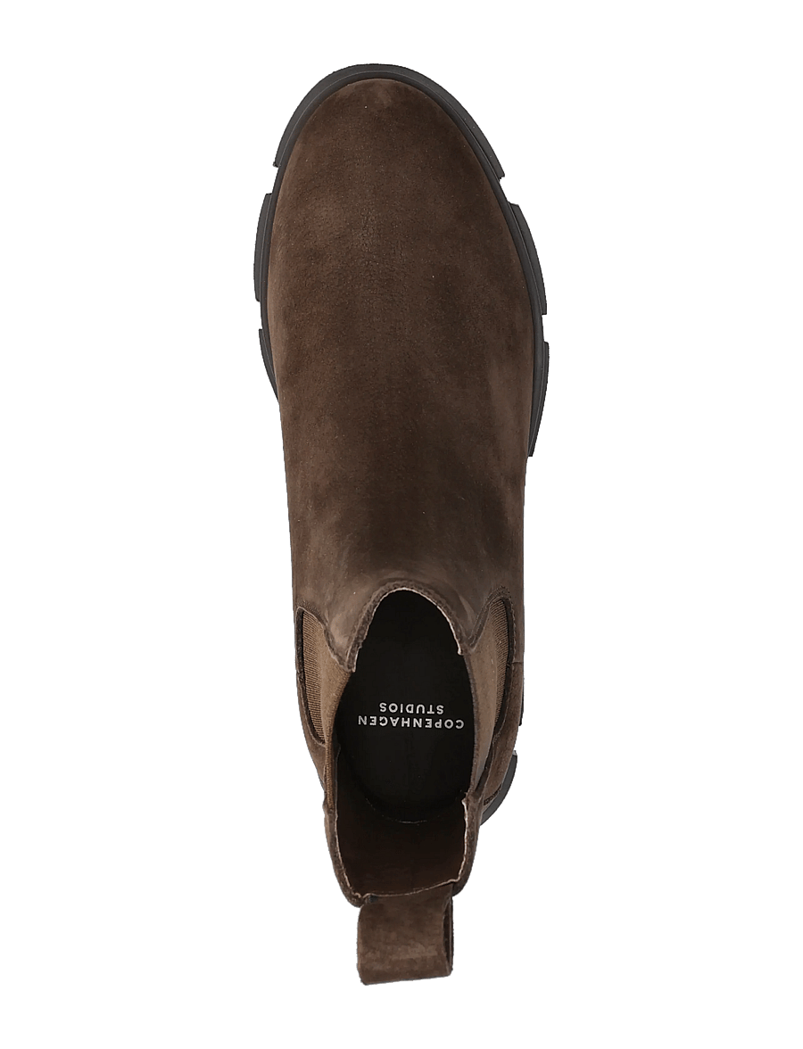 Copenhagen Studios - CPH570 nabuc chocolate - flat ankle boots - nabuc chocolate - 3