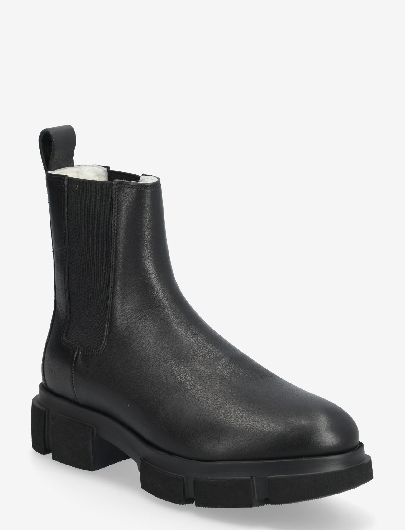 Copenhagen Studios - CPH570 vitello - flat ankle boots - teddy black - 0