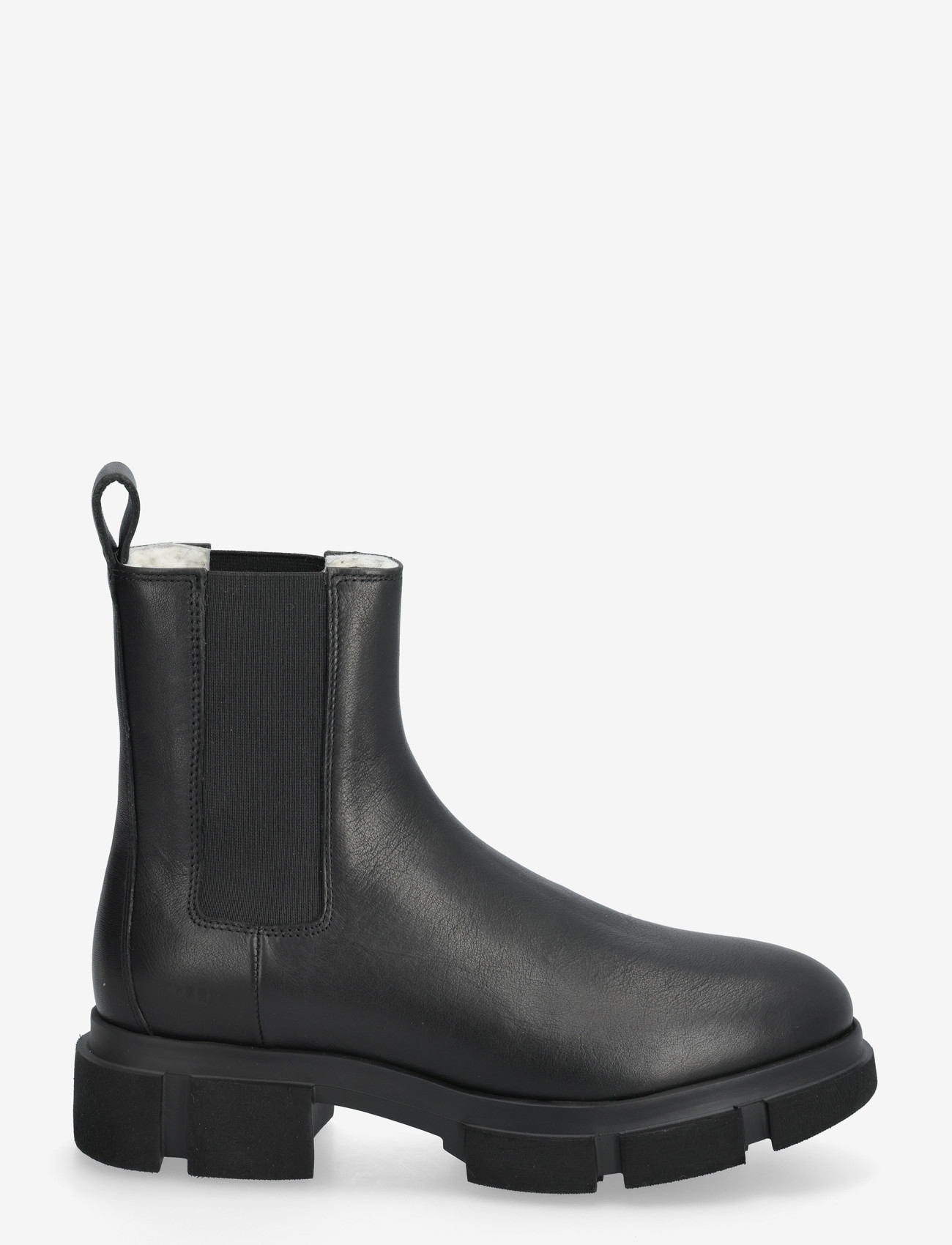 Copenhagen Studios - CPH570 vitello - flat ankle boots - teddy black - 1
