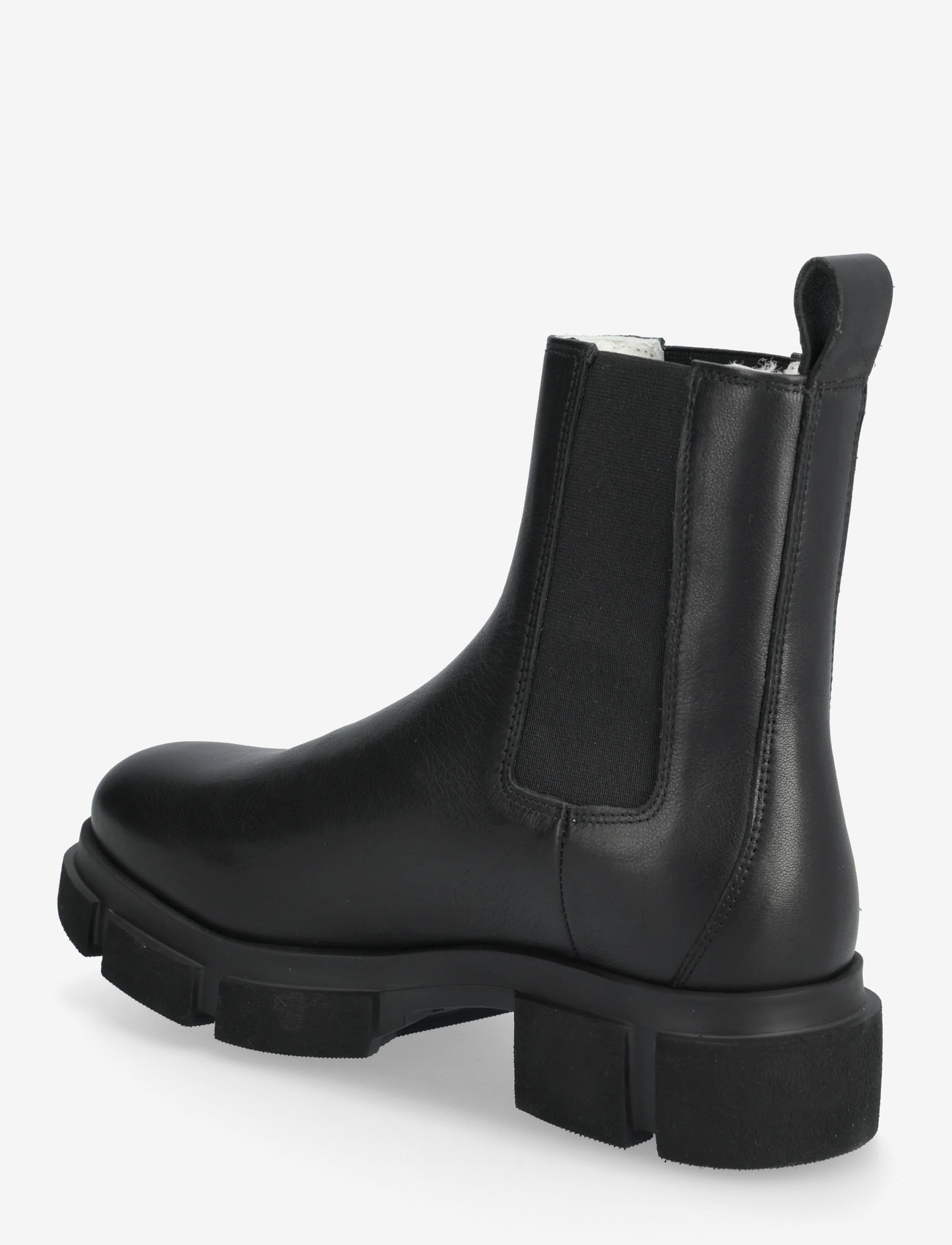 Copenhagen Studios - CPH570 vitello - flat ankle boots - teddy black - 2