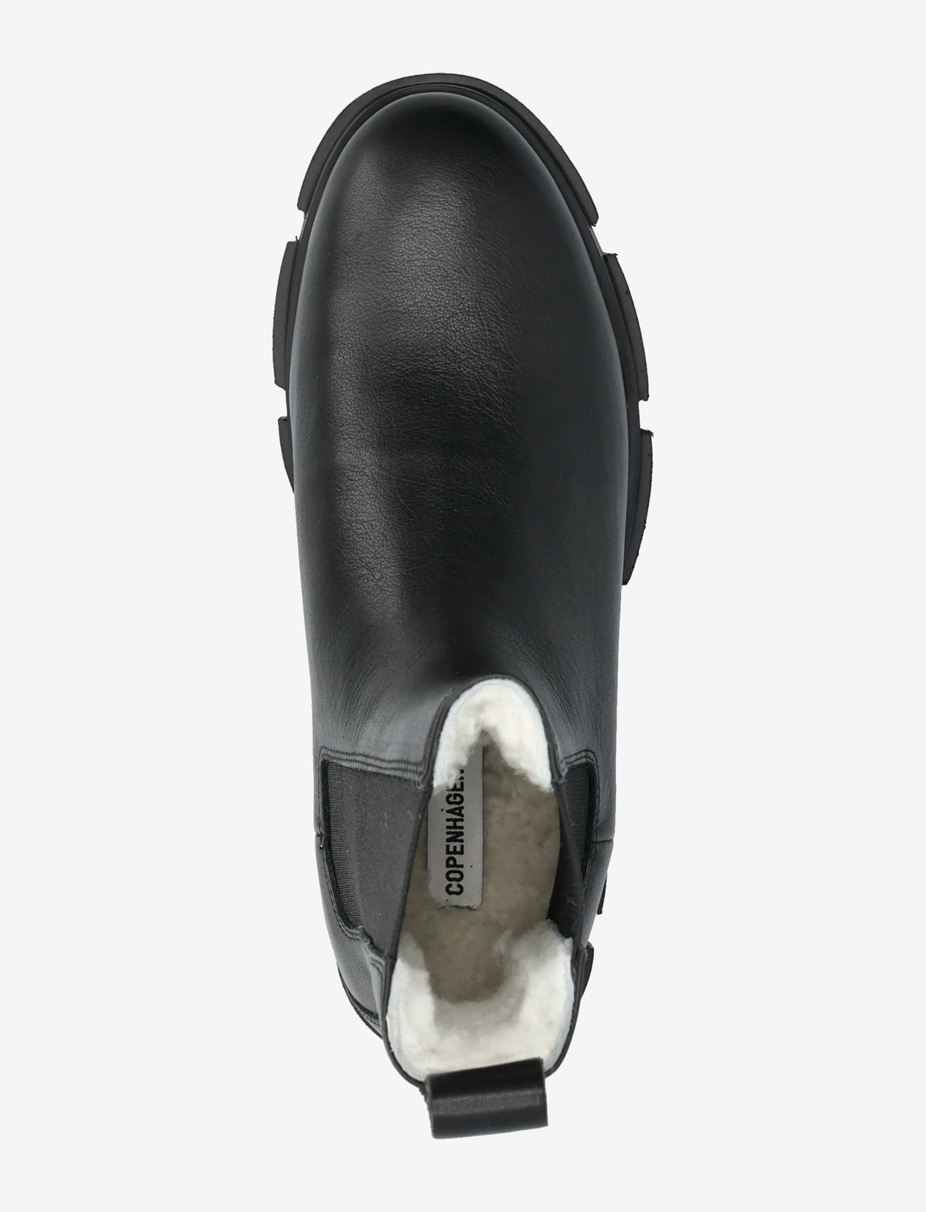 Copenhagen Studios - CPH570 vitello - flat ankle boots - teddy black - 3