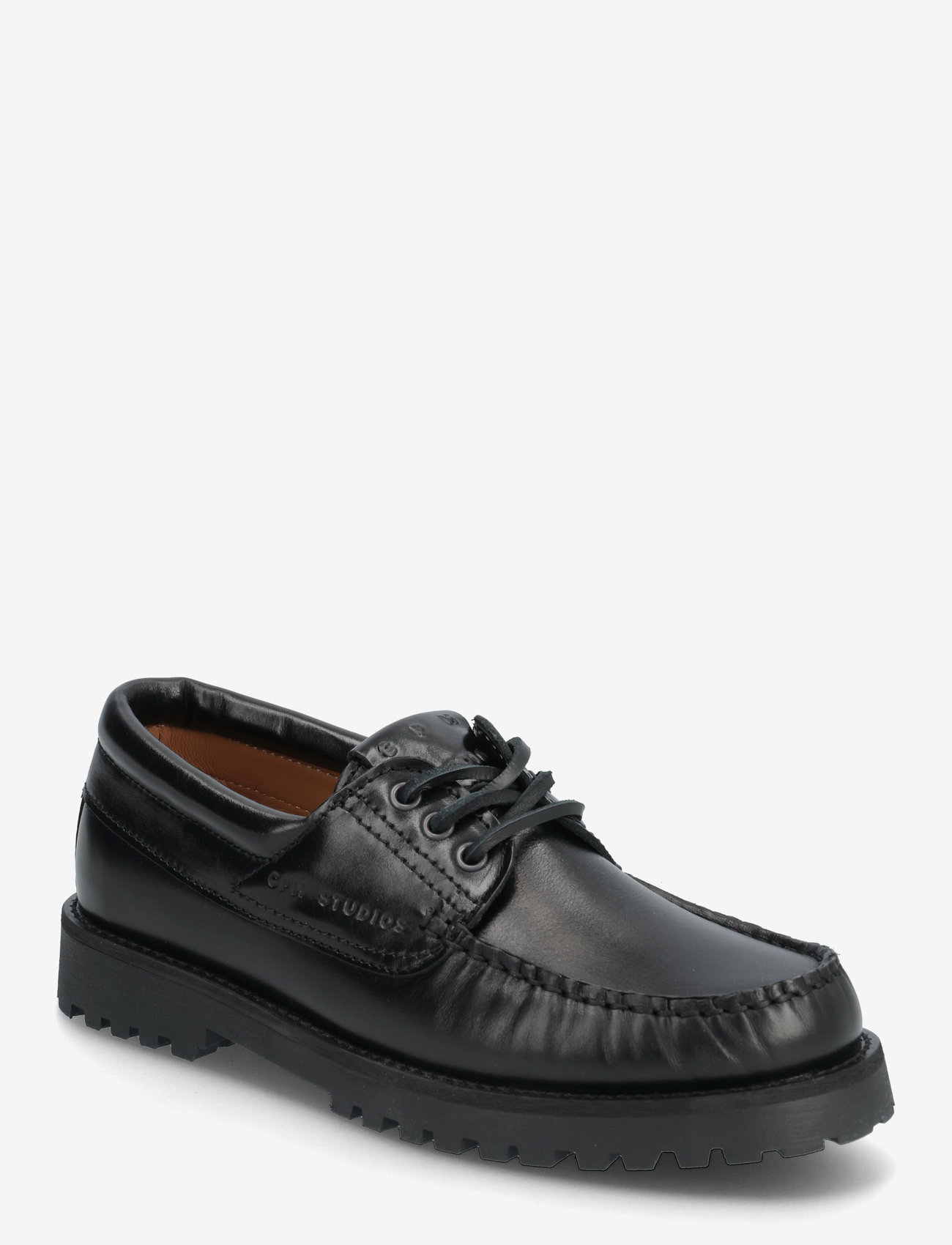 Copenhagen Studios - CPH616 hairy leather leo - boat shoes - black - 0