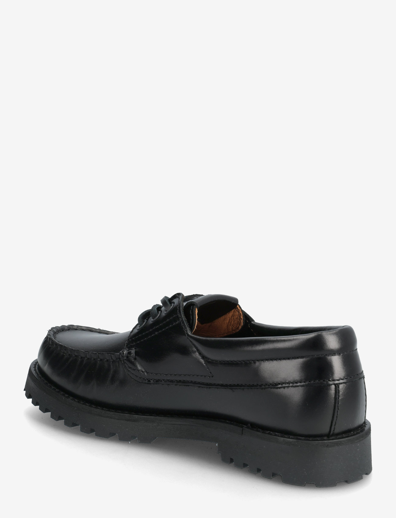 Copenhagen Studios - CPH616 hairy leather leo - boat shoes - black - 2