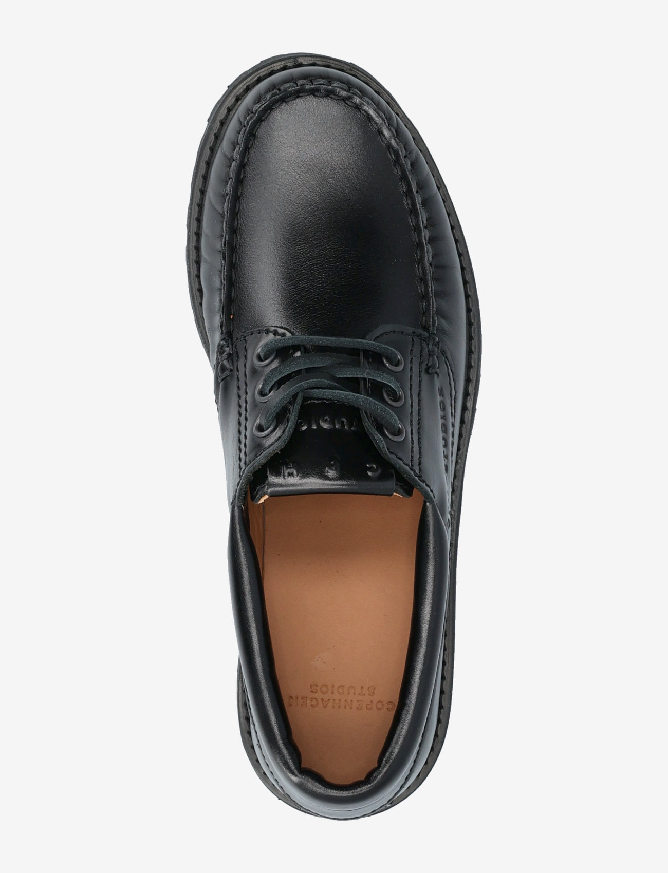 Copenhagen Studios - CPH616 hairy leather leo - boat shoes - black - 3