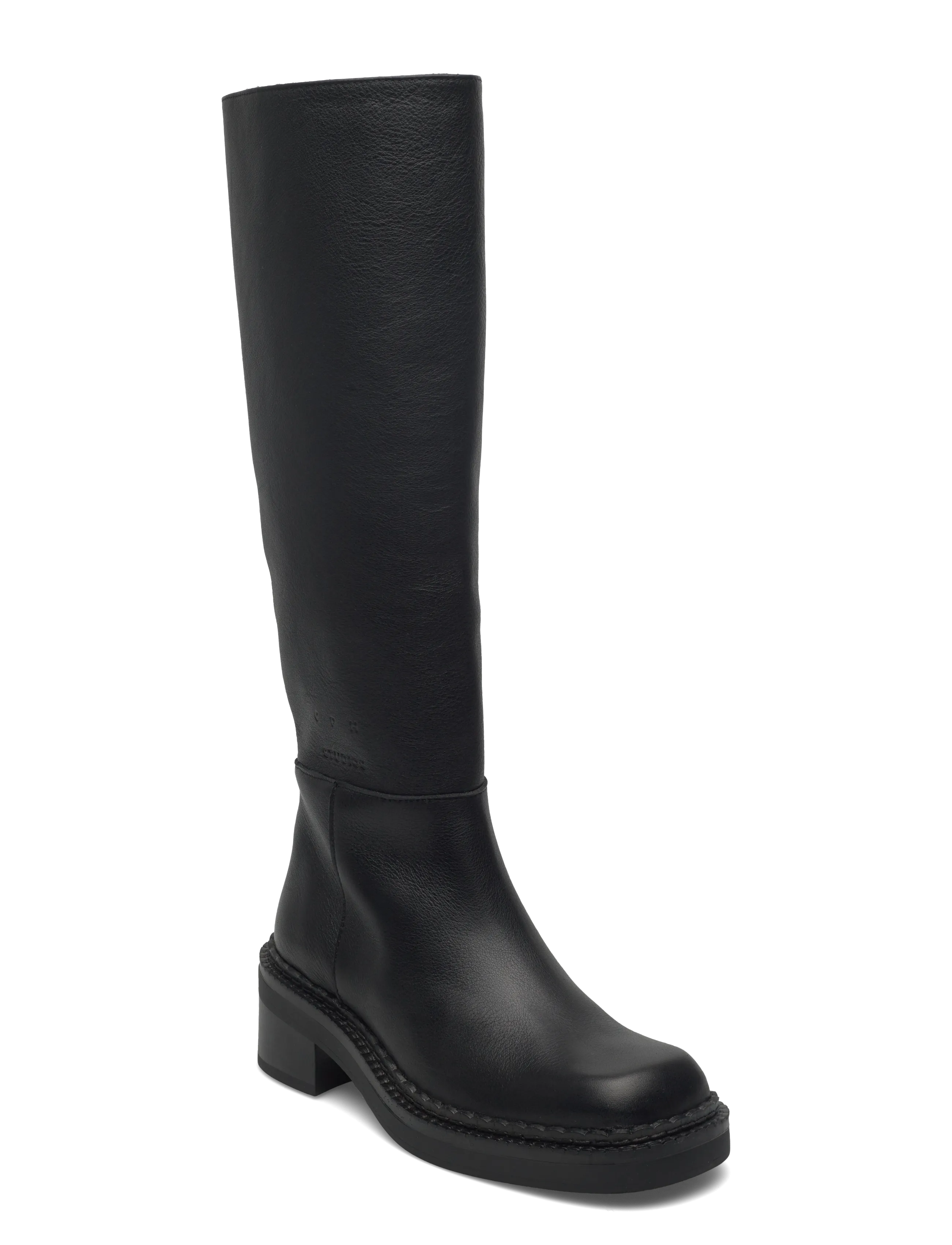 Copenhagen Studios CPH624 leather black - Langskaftede støvler - BLACK / black