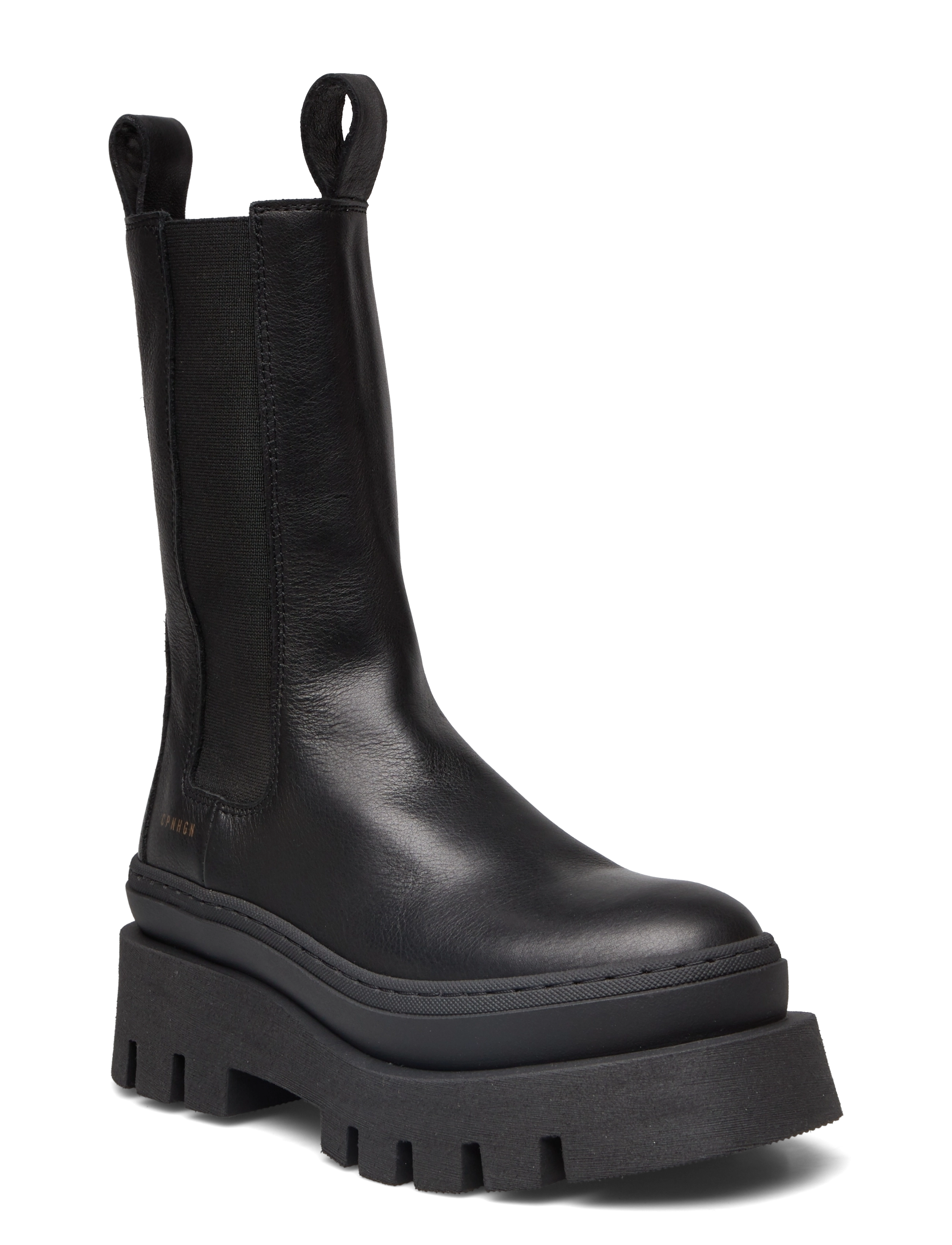 Copenhagen Studios Cph685 Vitello Schwarz, Damen, Chunky Chelsea Boots, Schwarz, Gr.37