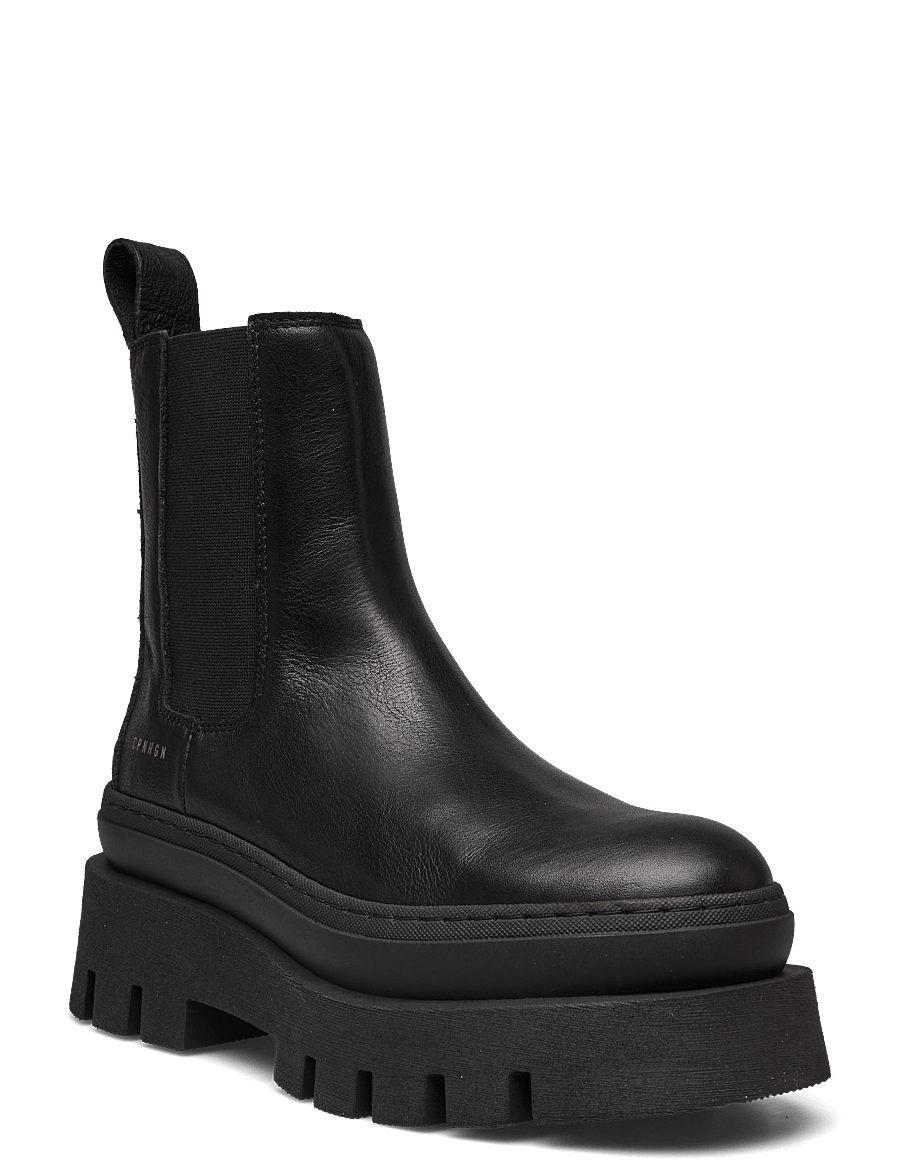 Copenhagen Studios - CPH686 nabuc chocolate - flat ankle boots - black/black - 0