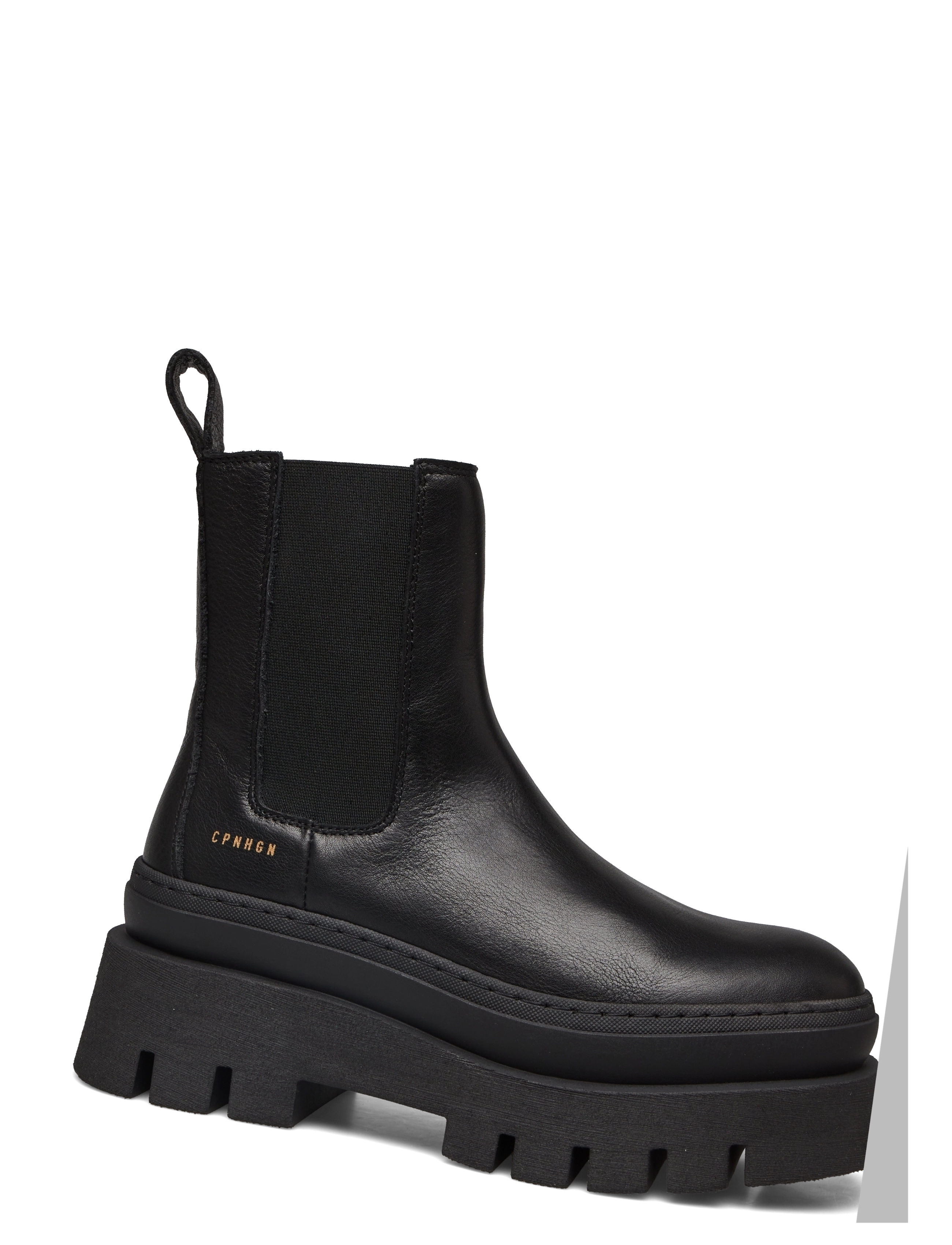 Copenhagen Studios - CPH686 nabuc chocolate - flache stiefeletten - black/black - 1
