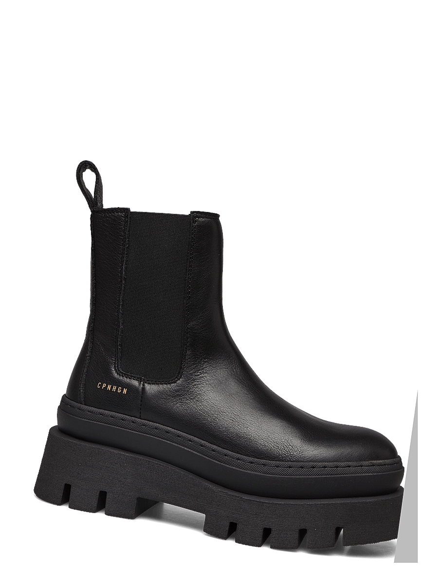 Copenhagen Studios - CPH686 nabuc chocolate - flat ankle boots - black/black - 1