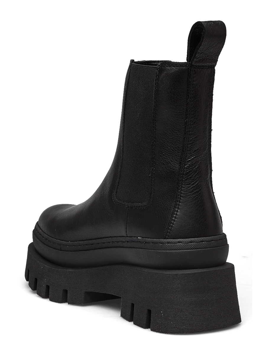 Copenhagen Studios - CPH686 nabuc chocolate - flat ankle boots - black/black - 2