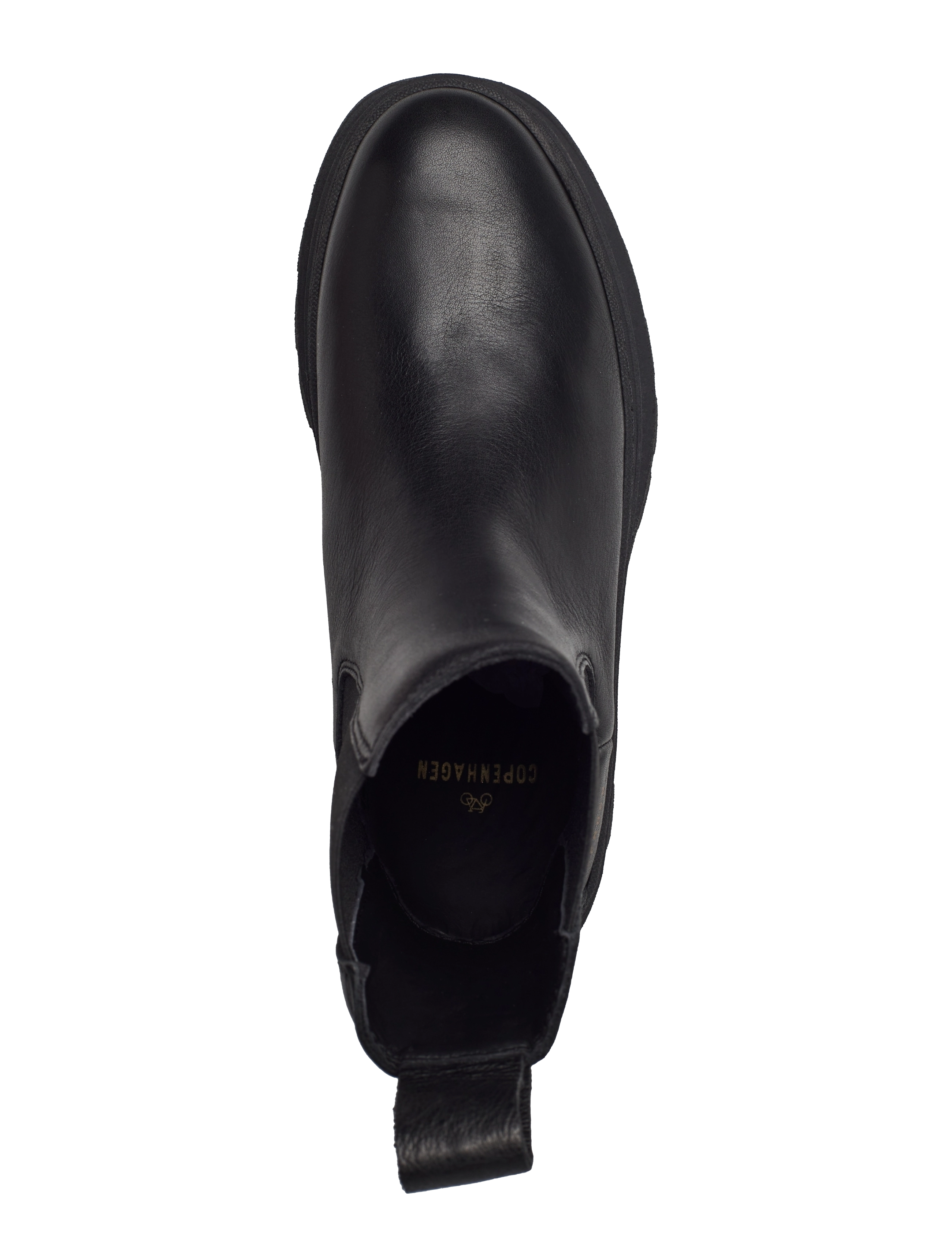 Copenhagen Studios - CPH686 nabuc chocolate - flat ankle boots - black/black - 3