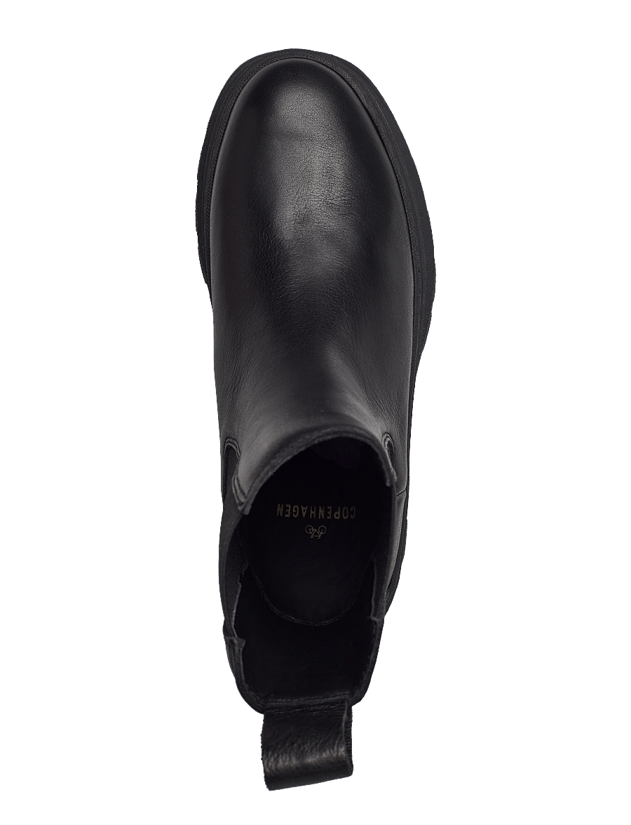 Copenhagen Studios - CPH686 nabuc chocolate - flat ankle boots - black/black - 3