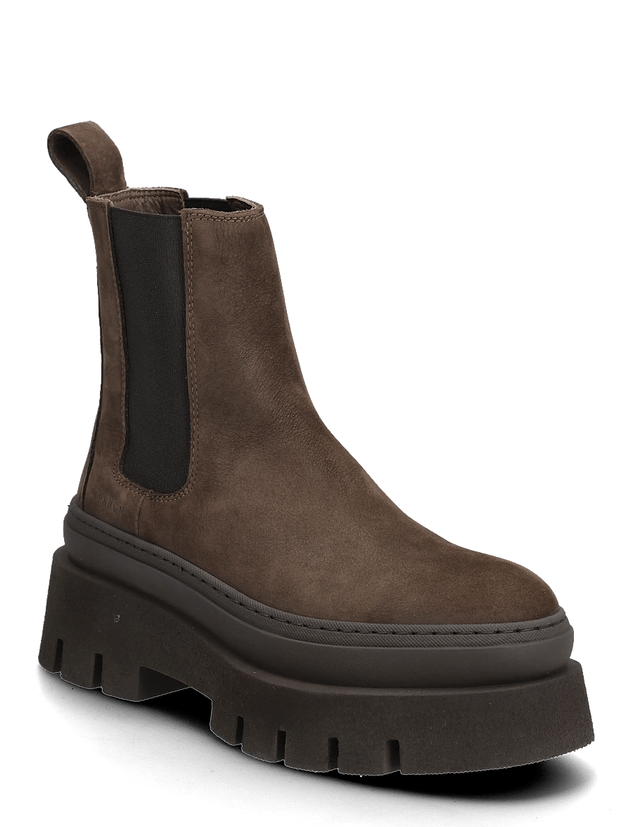 Copenhagen Studios - CPH686 nabuc chocolate - platta ankelboots - chocolate - 0