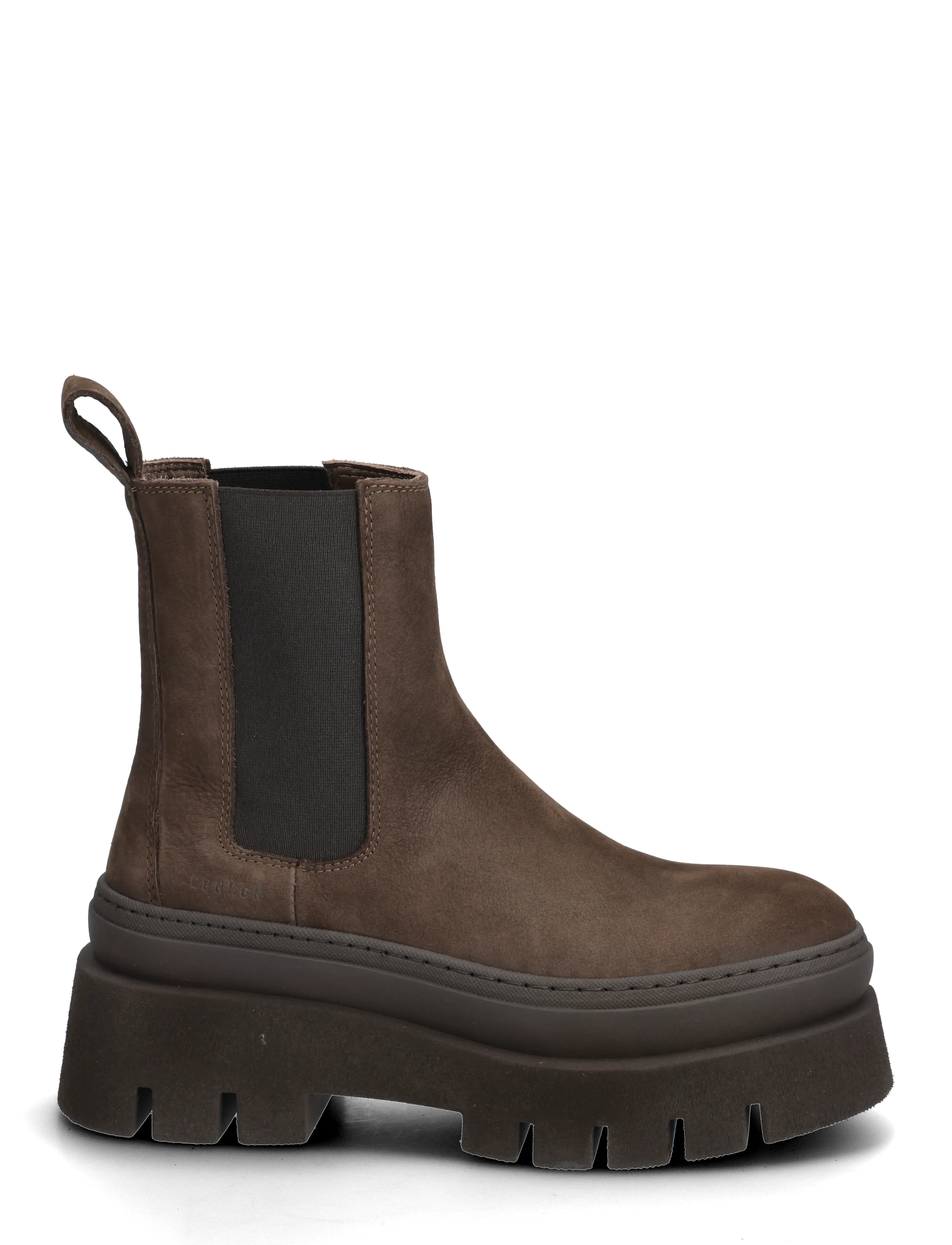 Copenhagen Studios - CPH686 nabuc chocolate - flache stiefeletten - chocolate - 1