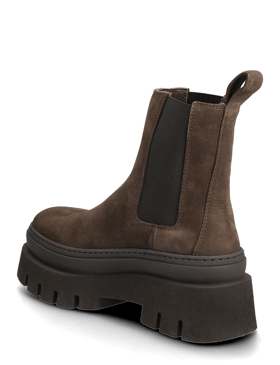 Copenhagen Studios - CPH686 nabuc chocolate - platta ankelboots - chocolate - 2