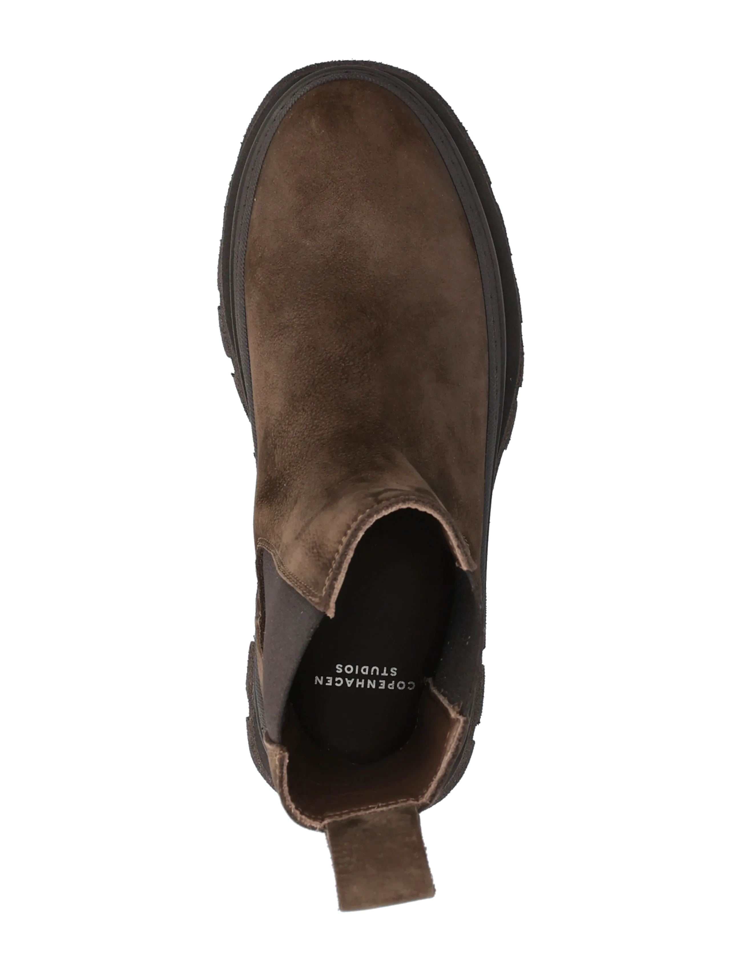 Copenhagen Studios - CPH686 nabuc chocolate - flache stiefeletten - chocolate - 3