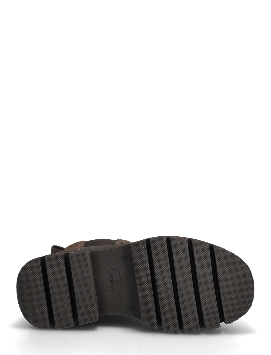 Copenhagen Studios - CPH686 nabuc chocolate - platta ankelboots - chocolate - 4