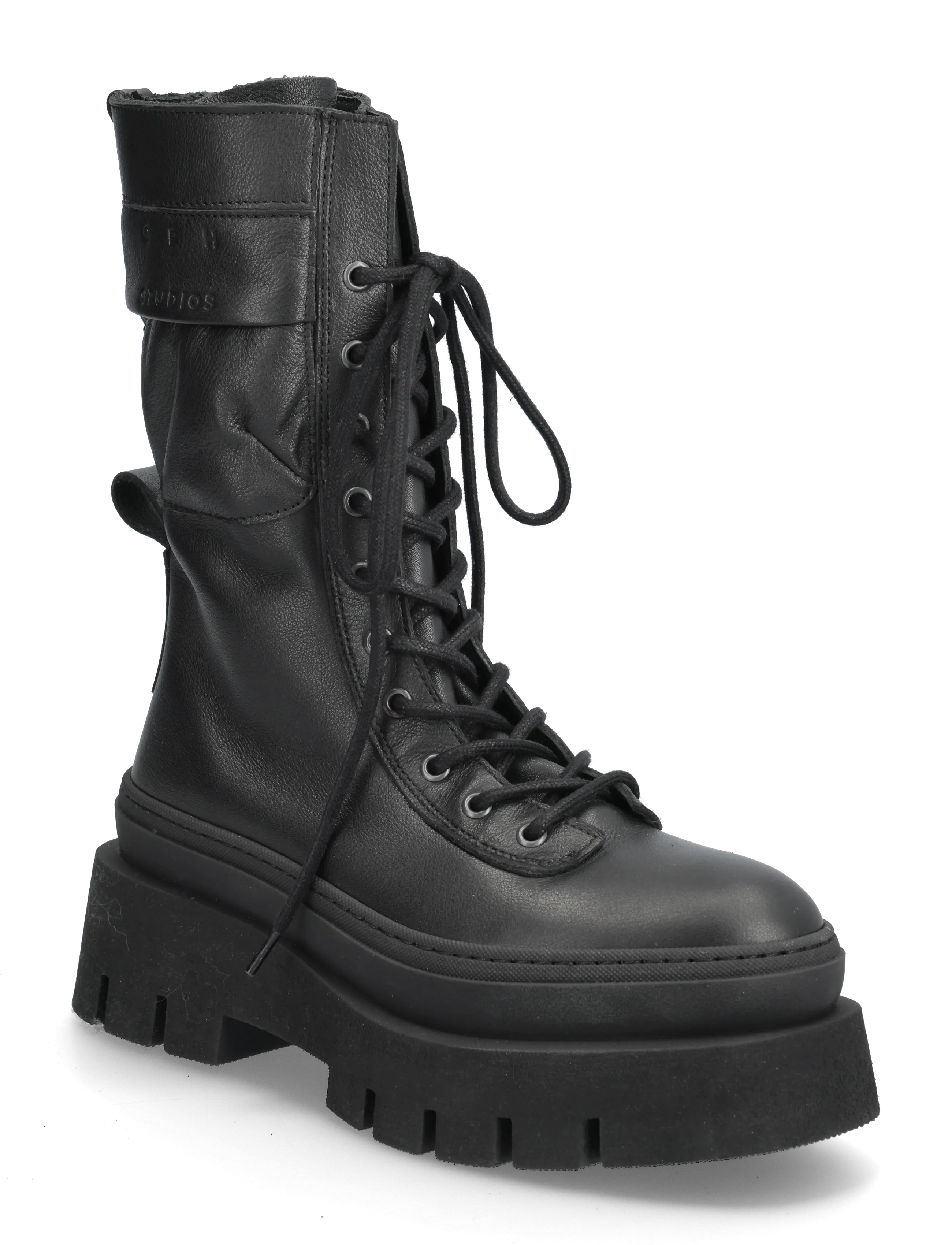 Copenhagen Studios CPH691 nabuc chocolate - Sko - BLACK / black