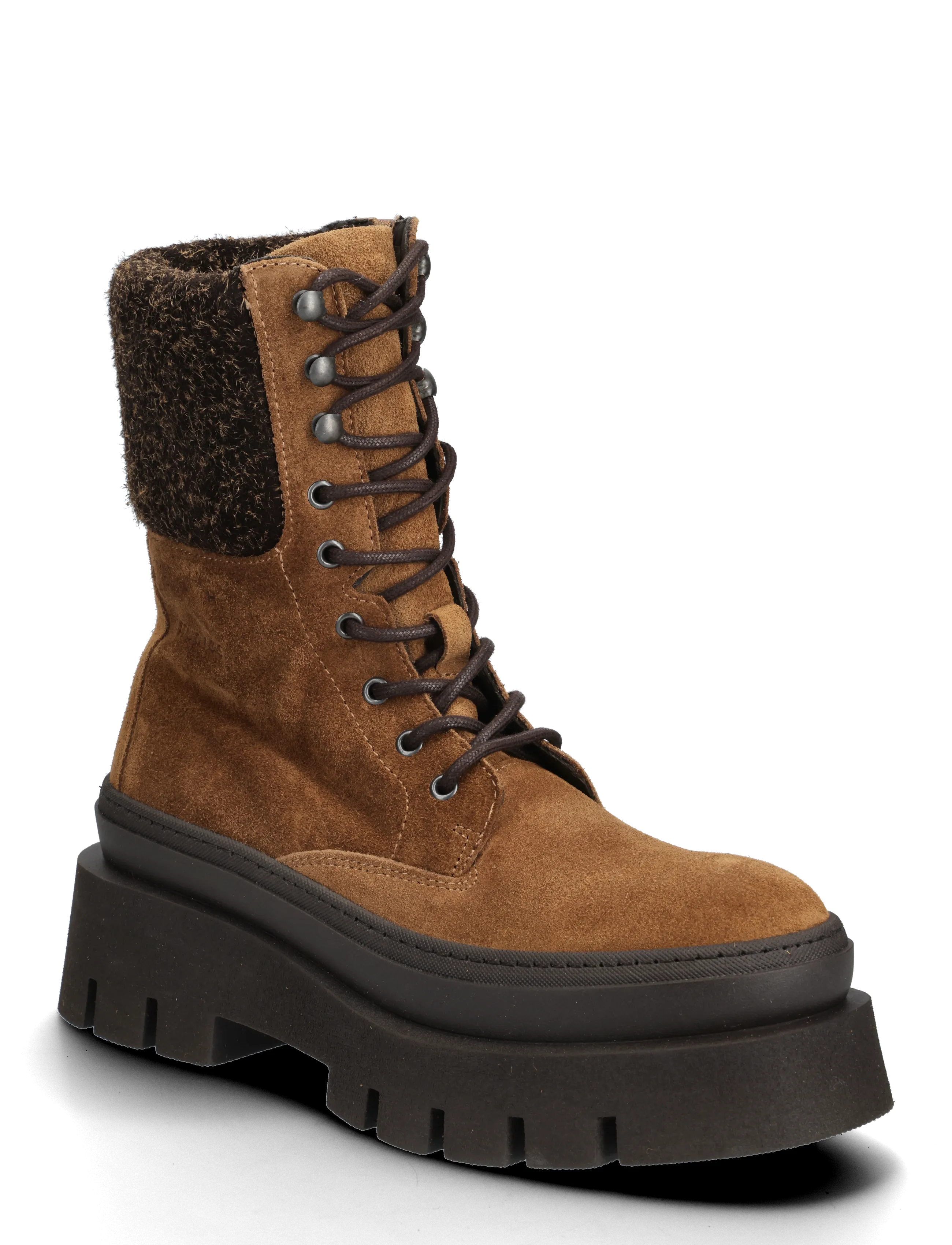 Copenhagen Studios Cph692 Suede Brown, 37, Ankle Boots, Braun - Laced Frauen