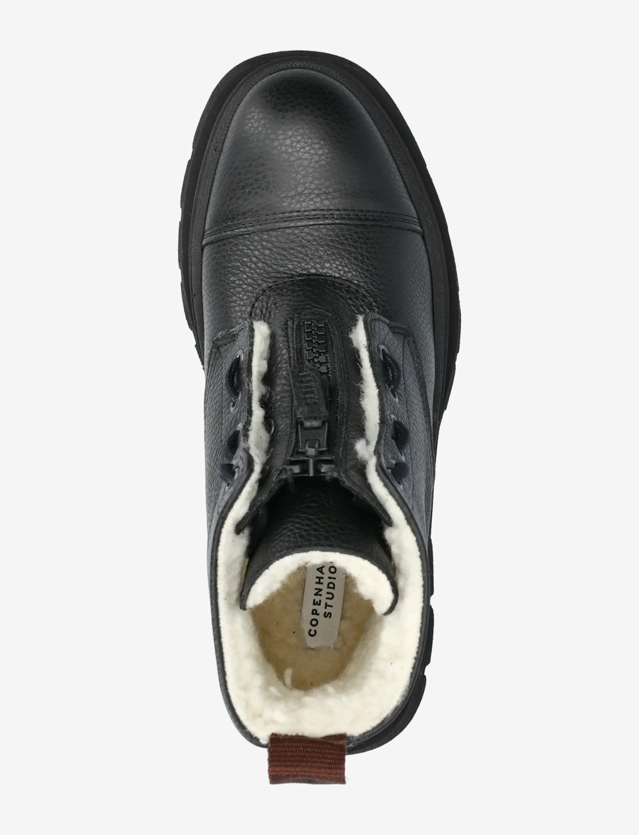 Copenhagen Studios - CPH693 grainy leather teddy black - flache stiefeletten - teddy black - 3