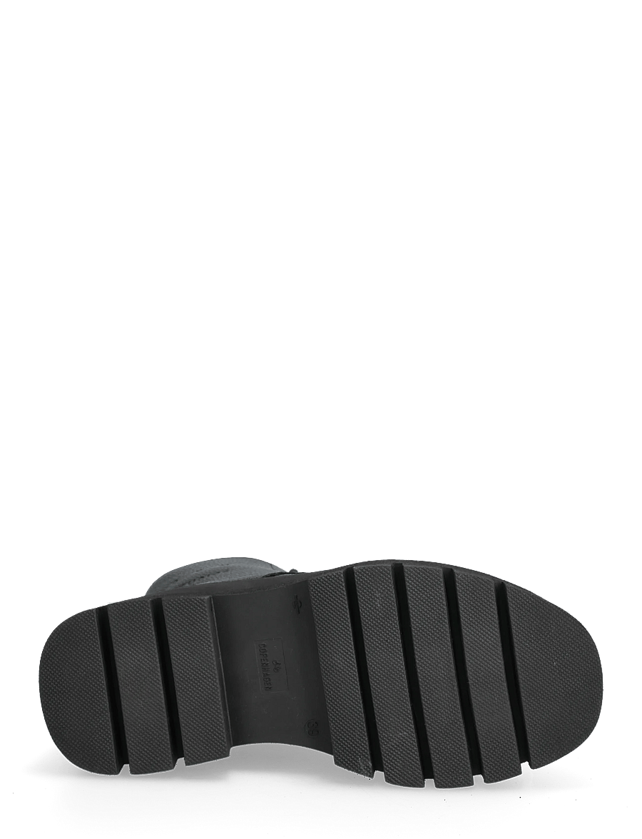 Copenhagen Studios - CPH693 grainy leather teddy black - flat ankle boots - teddy black - 4