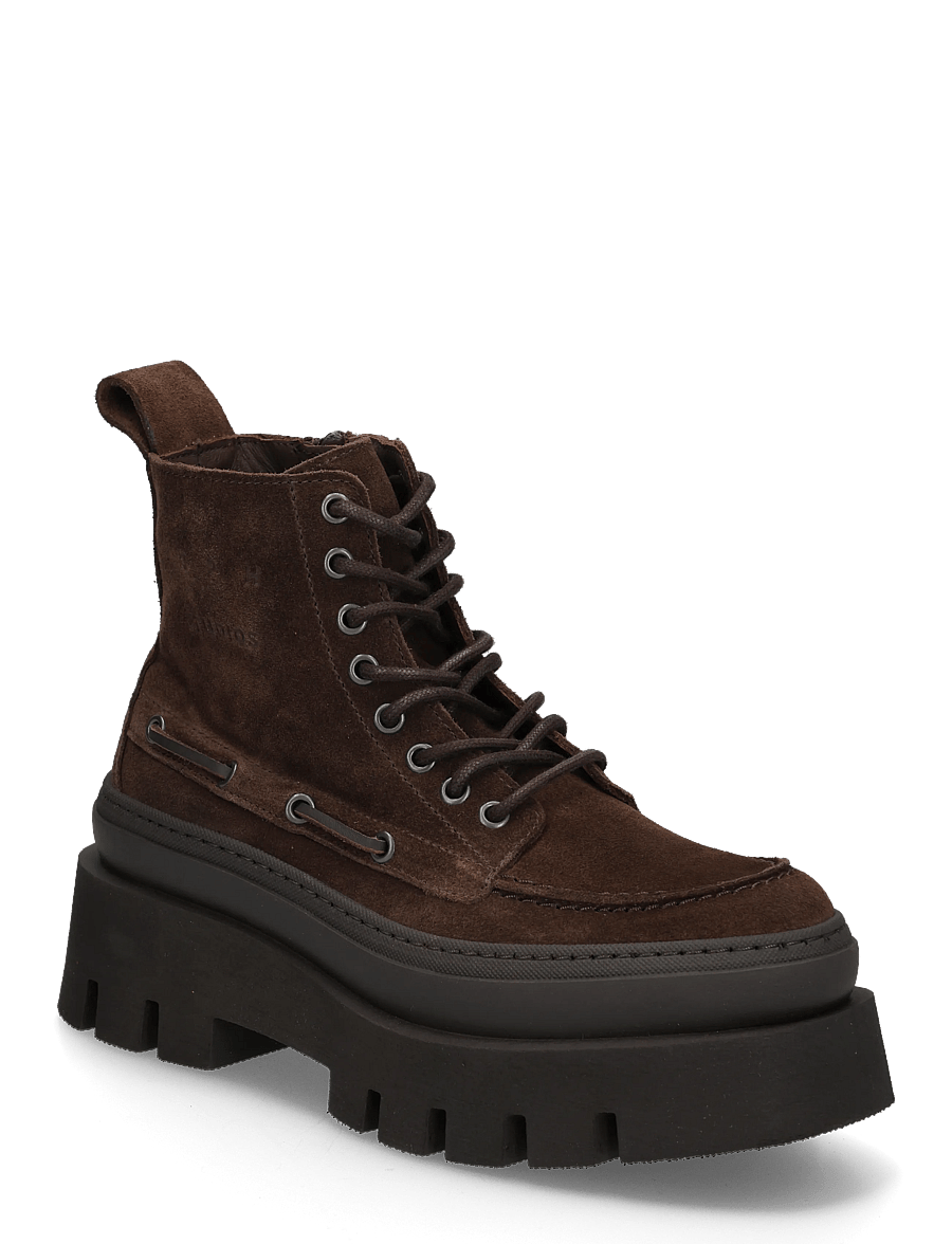 Copenhagen Studios - CPH697 leather black - geschnürte stiefel - chocolate - 0