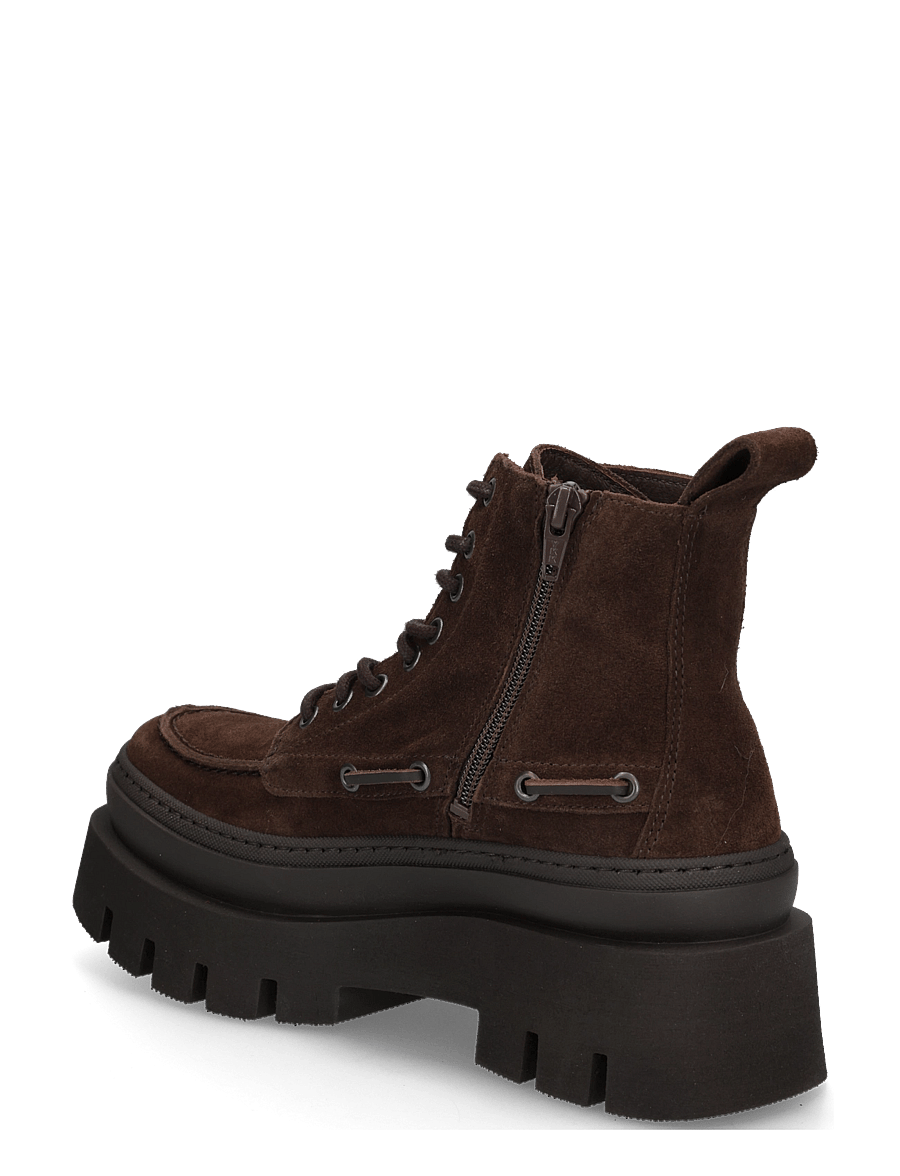 Copenhagen Studios - CPH697 leather black - geschnürte stiefel - chocolate - 1