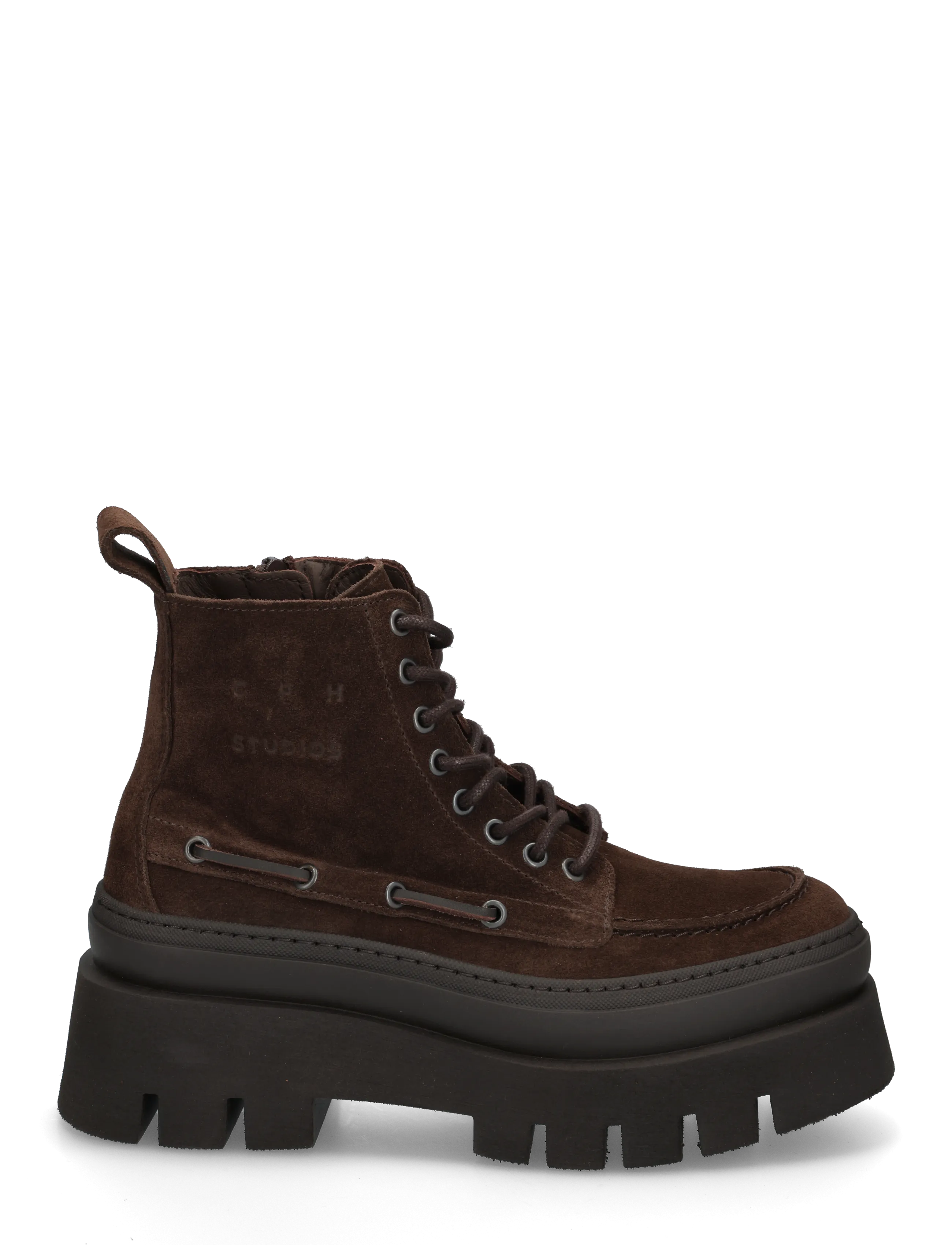 Copenhagen Studios - CPH697 leather black - geschnürte stiefel - chocolate - 2