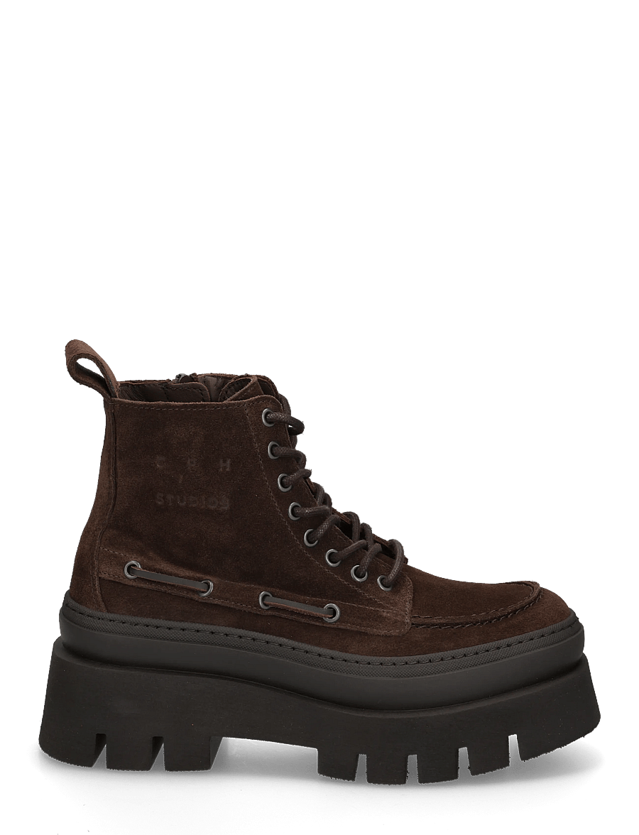 Copenhagen Studios - CPH697 leather black - geschnürte stiefel - chocolate - 2