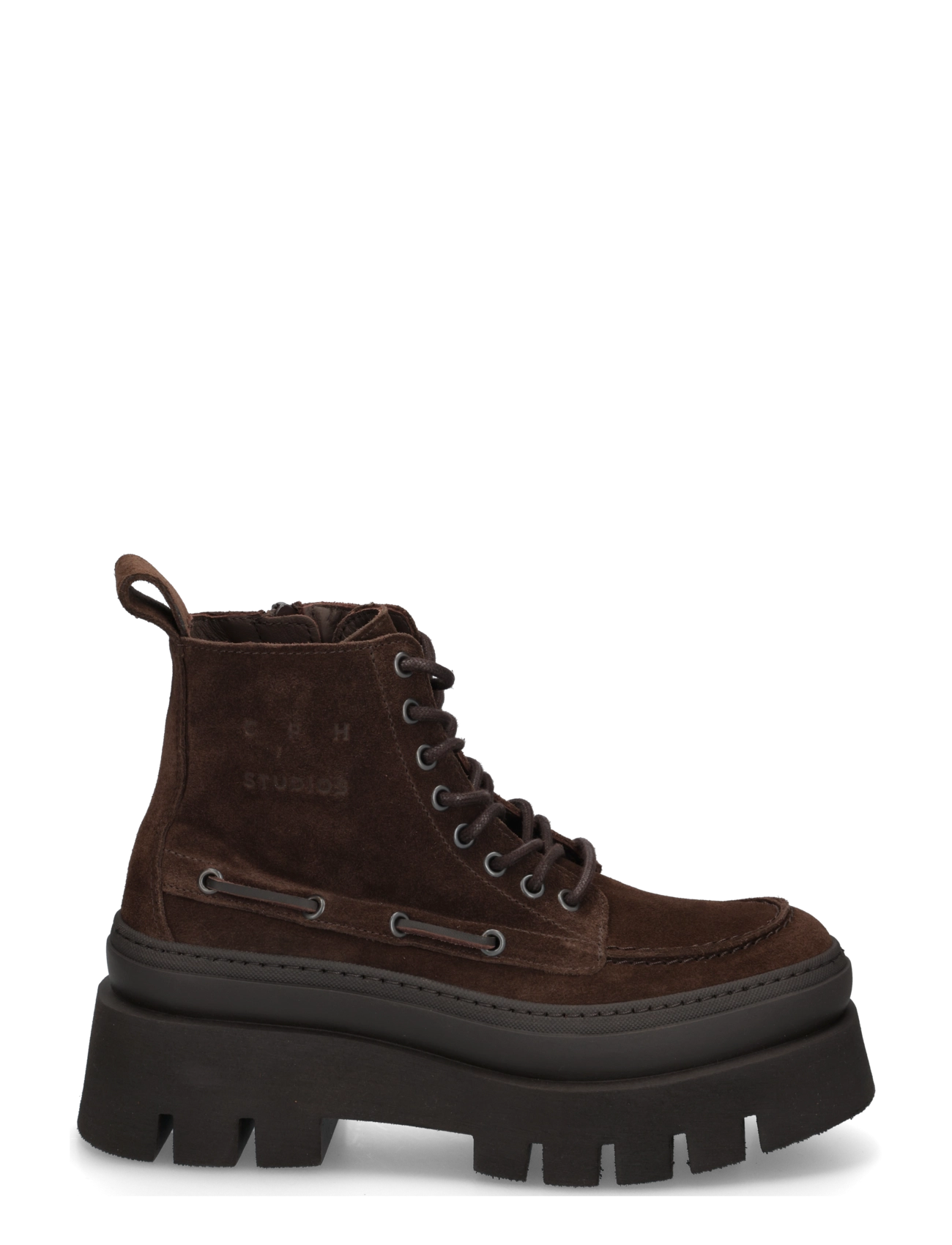 Copenhagen Studios - CPH697 suede chocolate - laced boots - chocolate - 2