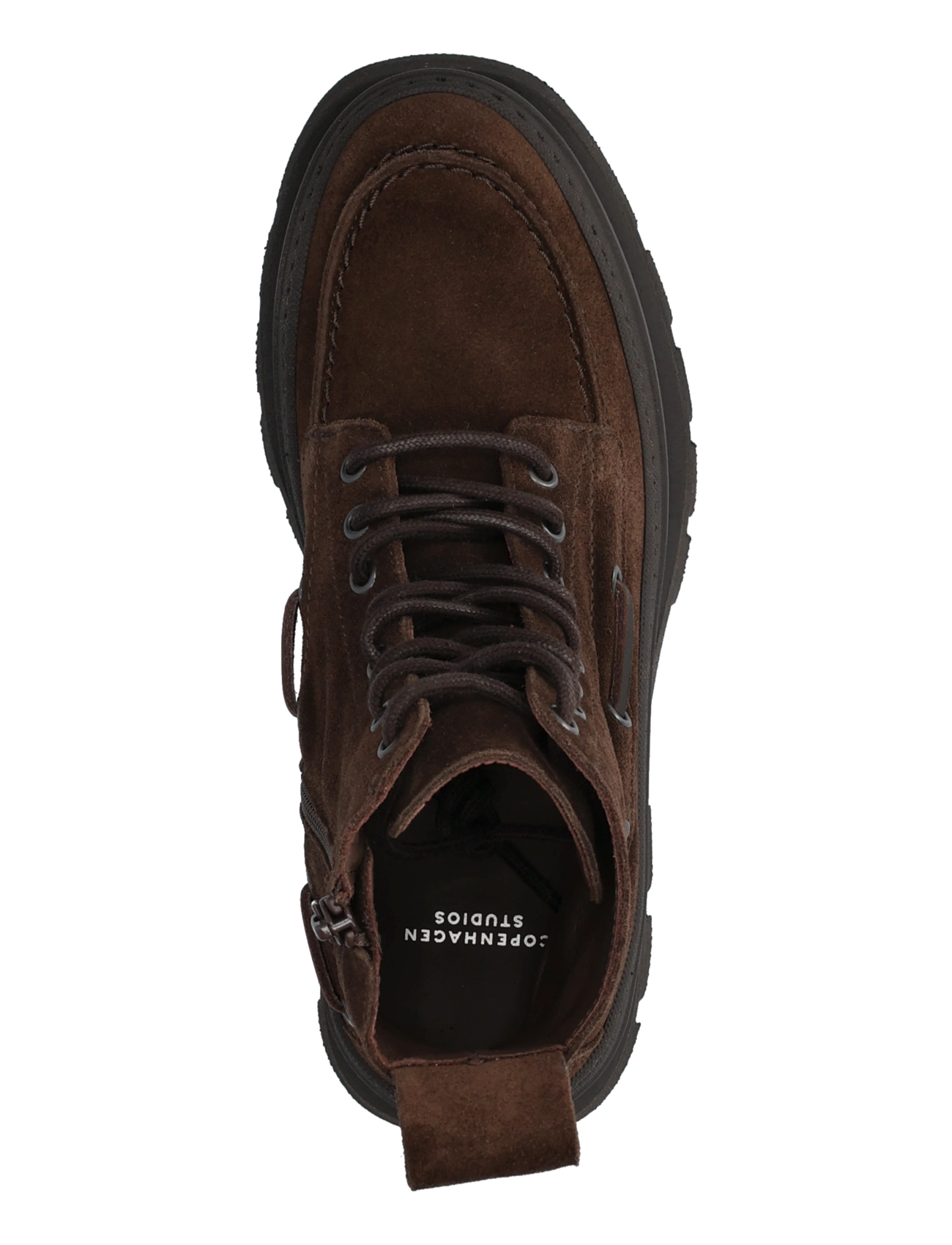 Copenhagen Studios - CPH697 suede chocolate - laced boots - chocolate - 3