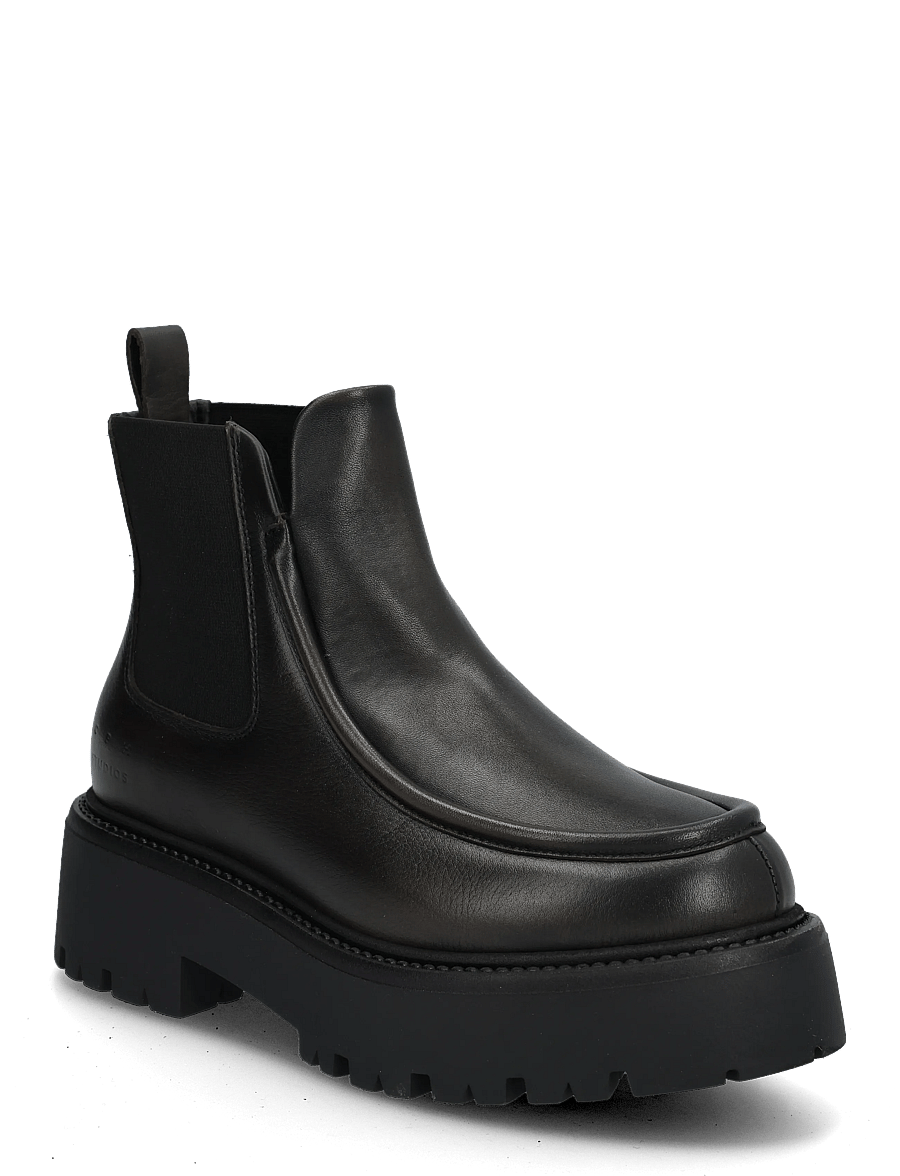 Copenhagen Studios - CPH725 vintage leather teddy brown - flache stiefeletten - black - 0
