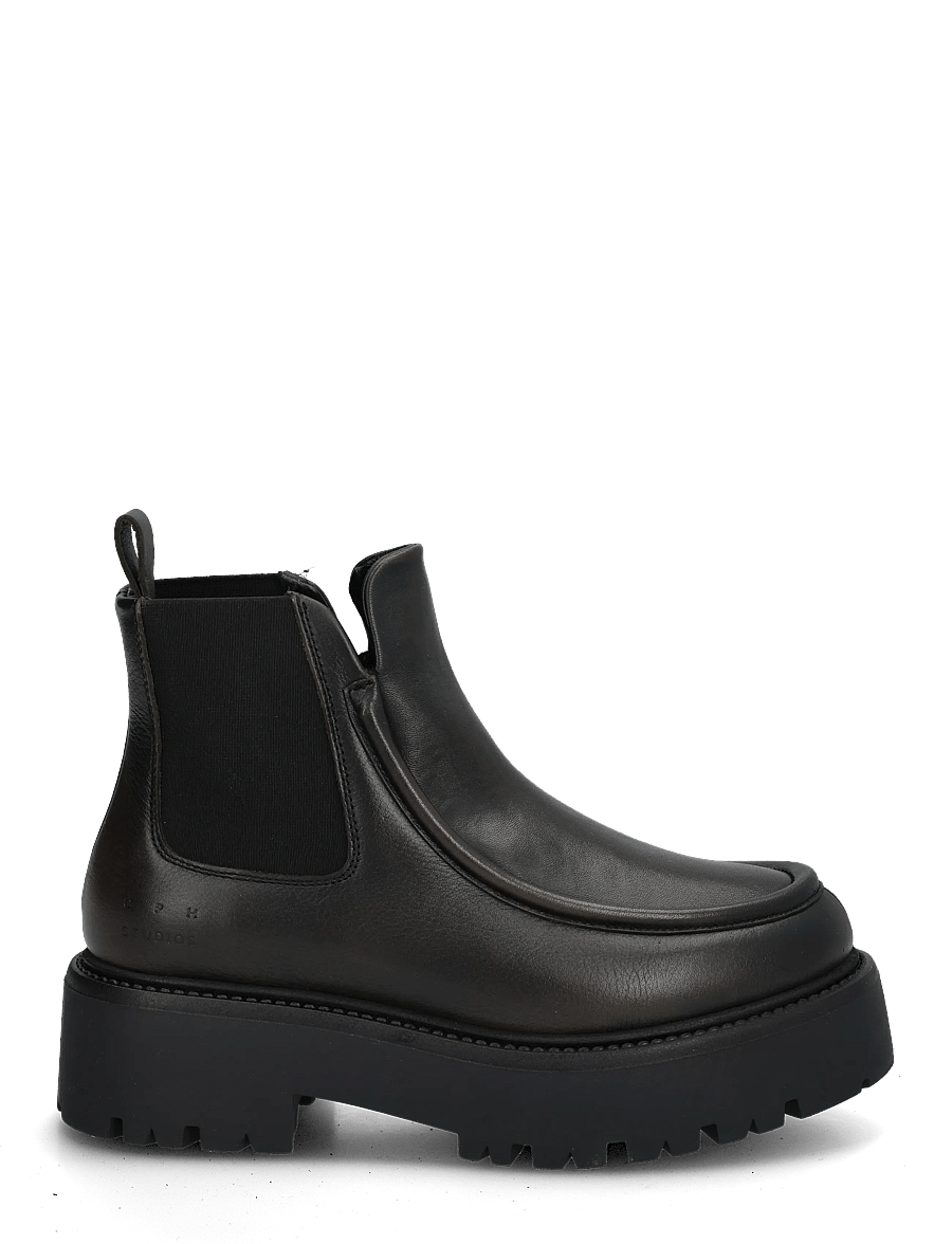 Copenhagen Studios - CPH725 vintage leather teddy brown - flache stiefeletten - black - 2