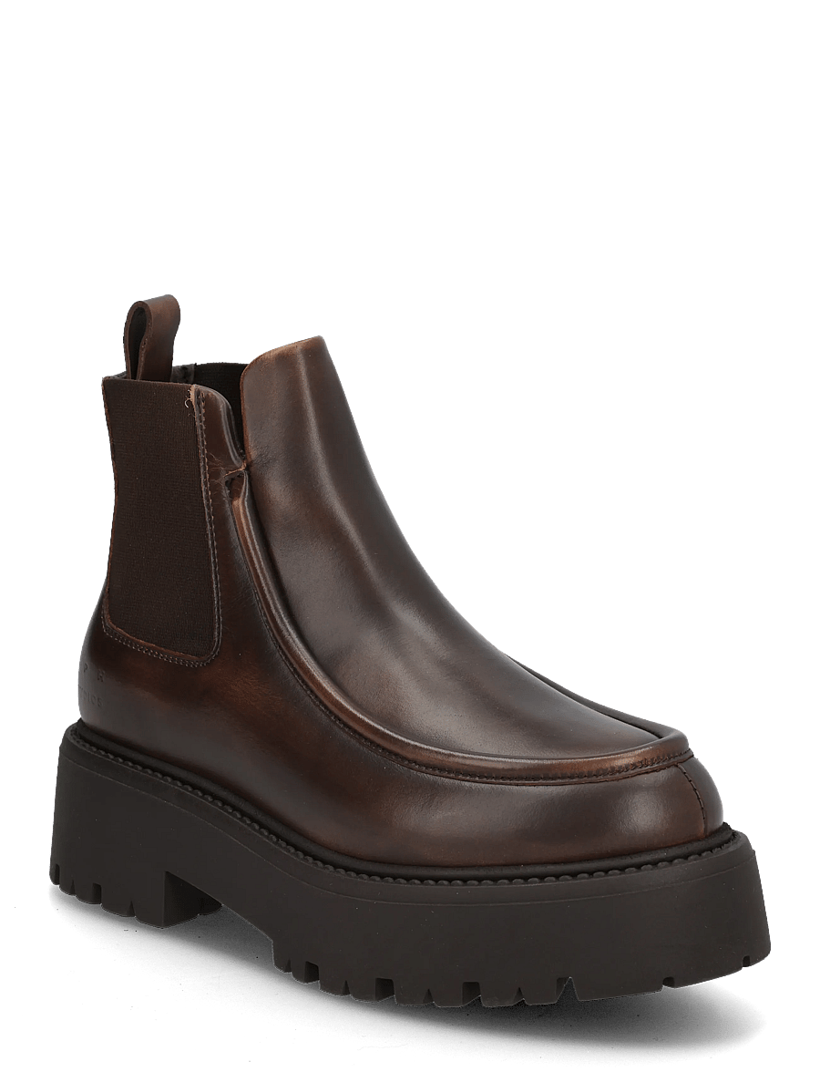 Copenhagen Studios - CPH725 vintage leather teddy brown - flade ankelstøvler - brown - 0