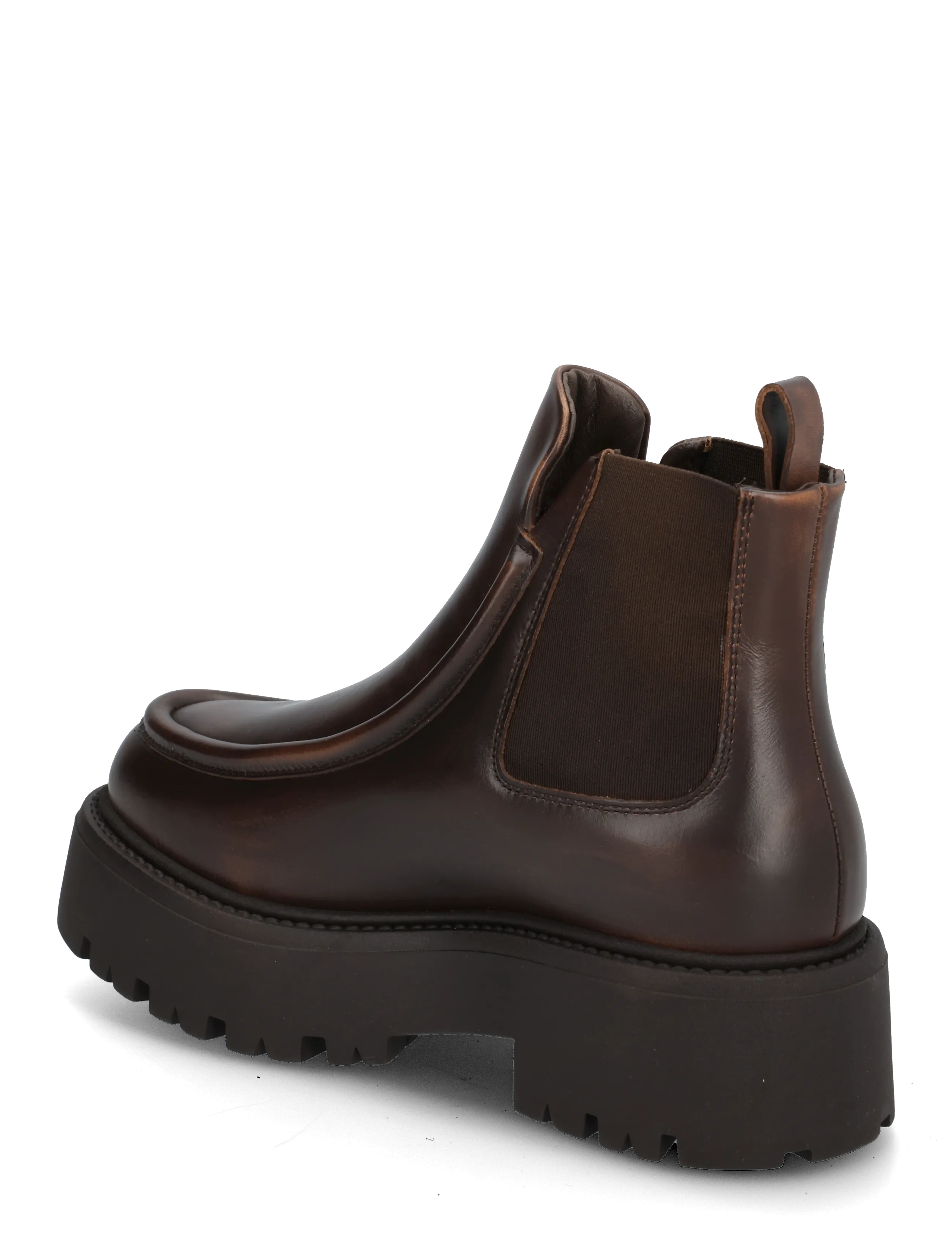 Copenhagen Studios - CPH725 vintage leather teddy brown - flat ankle boots - brown - 1
