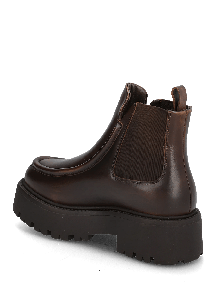 Copenhagen Studios - CPH725 vintage leather teddy brown - flade ankelstøvler - brown - 1