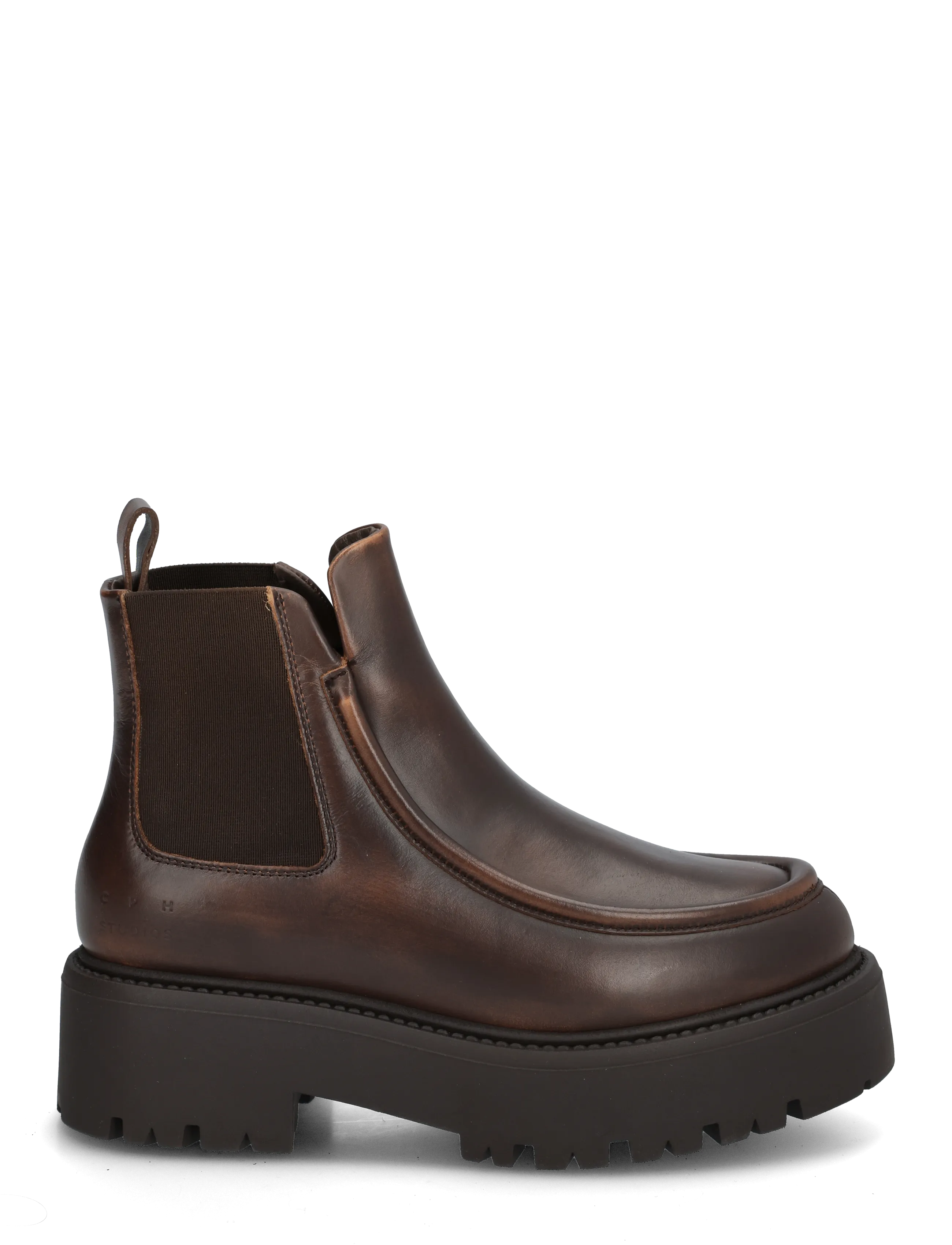 Copenhagen Studios - CPH725 vintage leather teddy brown - flat ankle boots - brown - 2