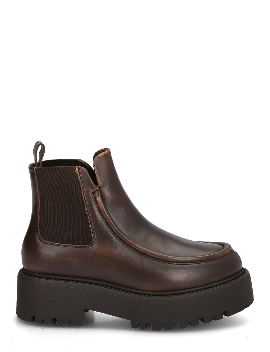 Copenhagen Studios - CPH725 vintage leather teddy brown - flade ankelstøvler - brown - 2