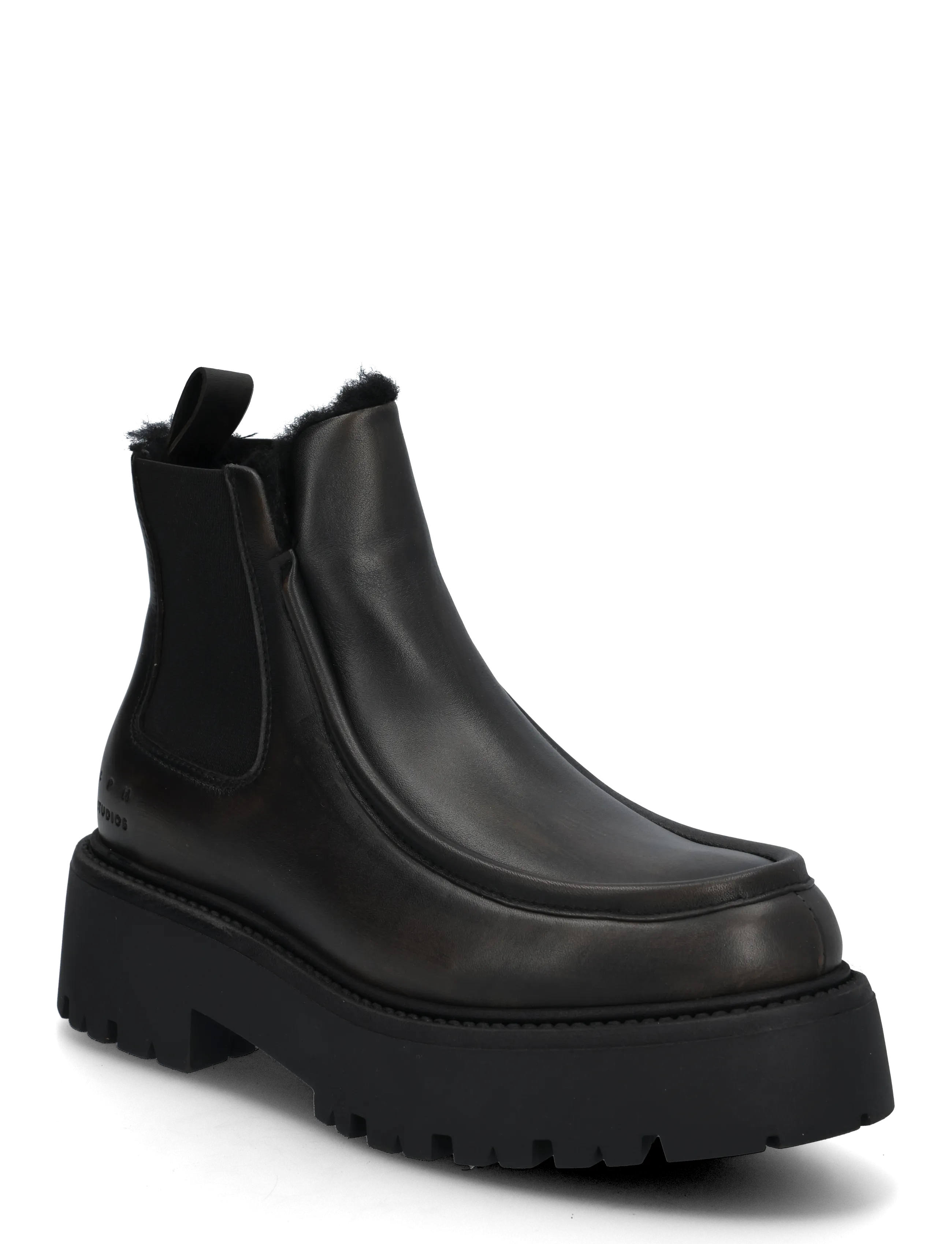 Copenhagen Studios CPH725 vintage leather black - Schuhe - TEDDY BLACK / black