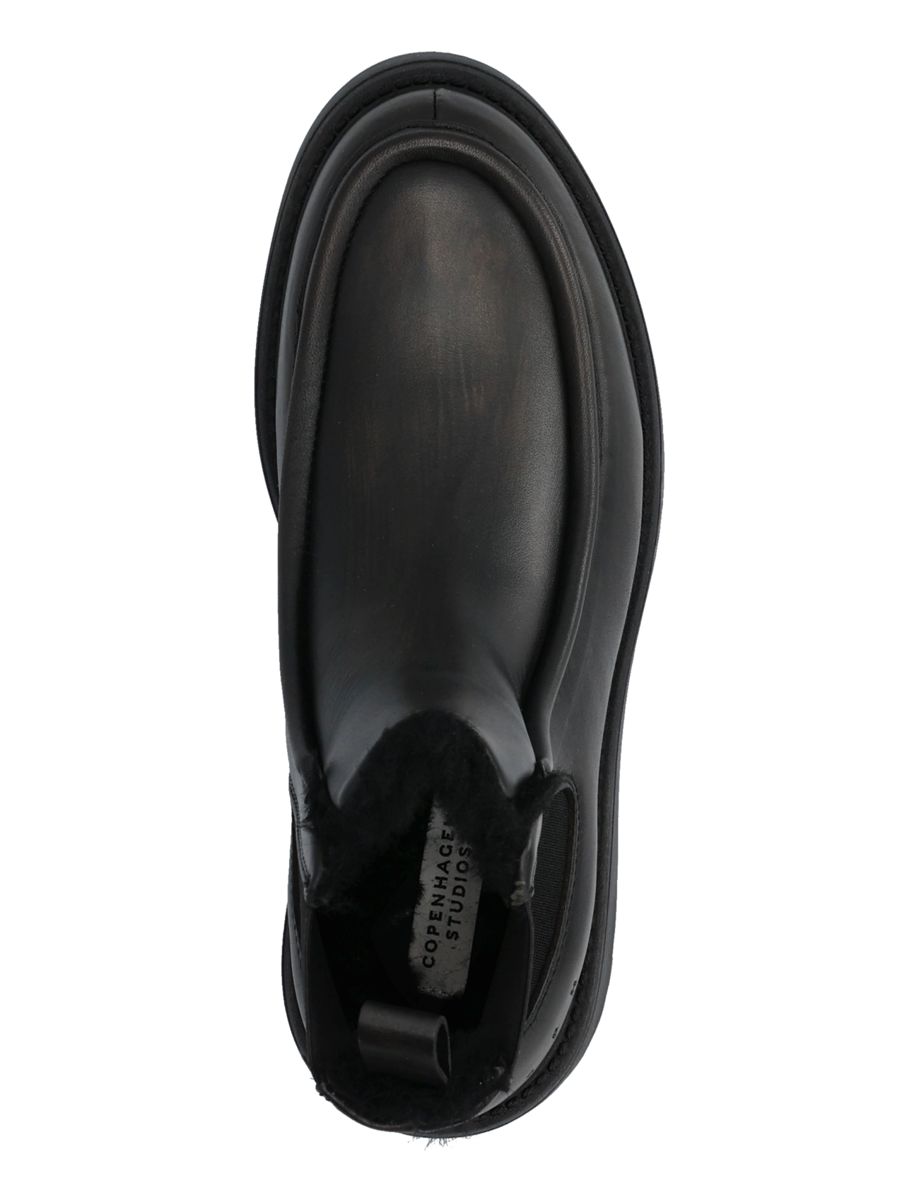 Copenhagen Studios - CPH725 vintage leather teddy brown - flade ankelstøvler - teddy black - 3